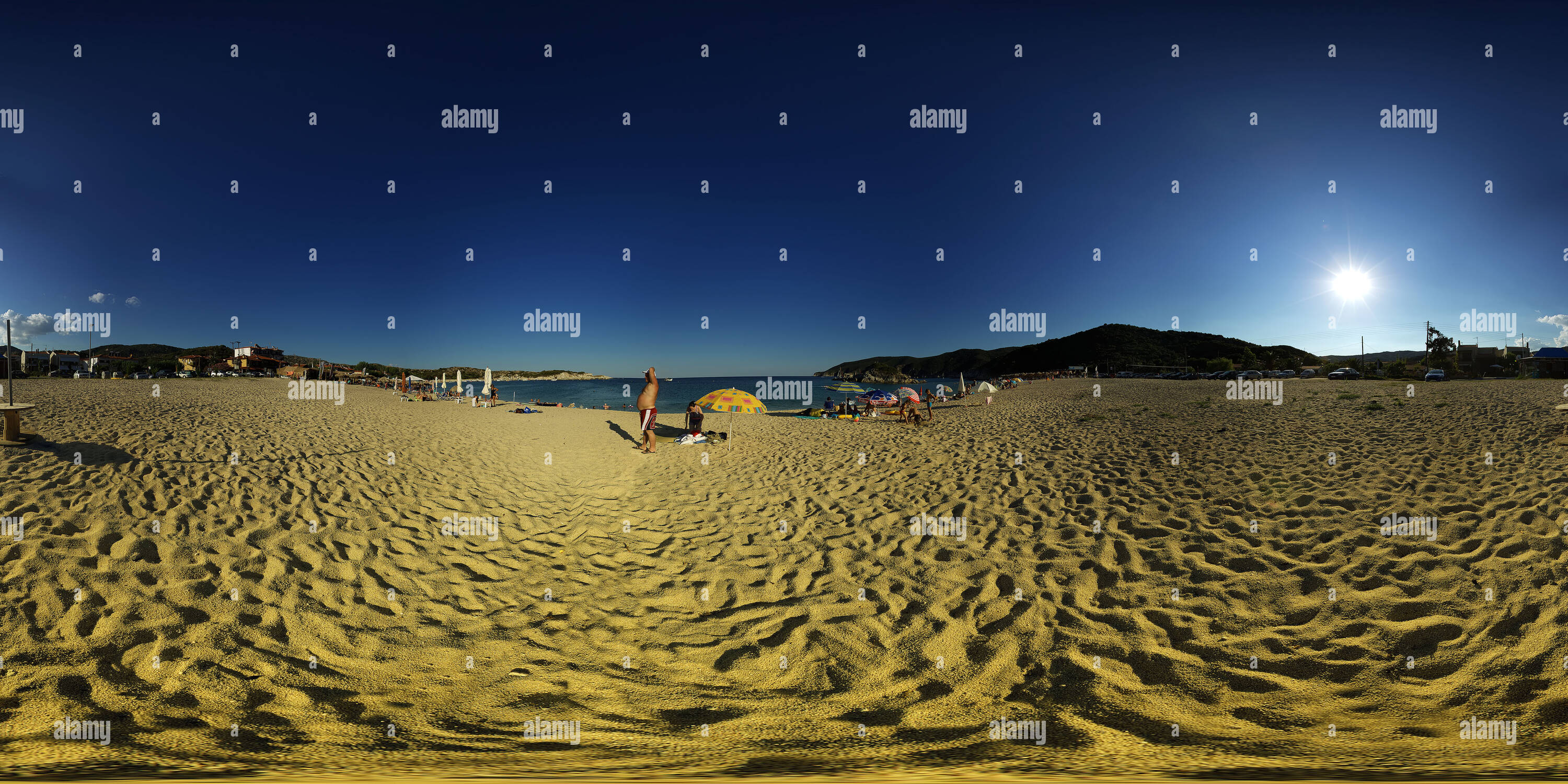 Vue panoramique à 360° de Plage de Kalamitsi