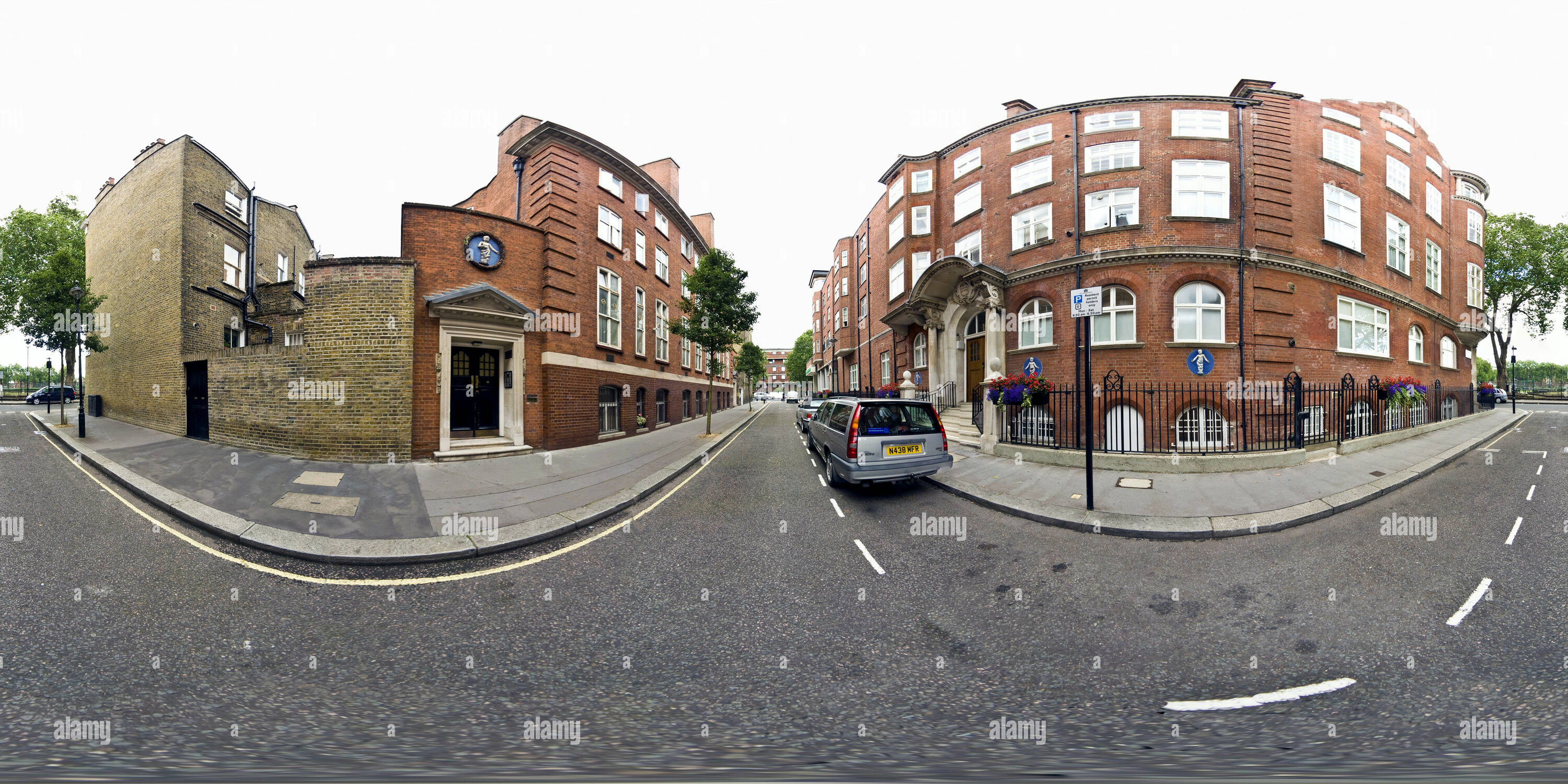 Vue panoramique à 360° de L'Hôpital Infantile, Vincent Square, Westminster, London