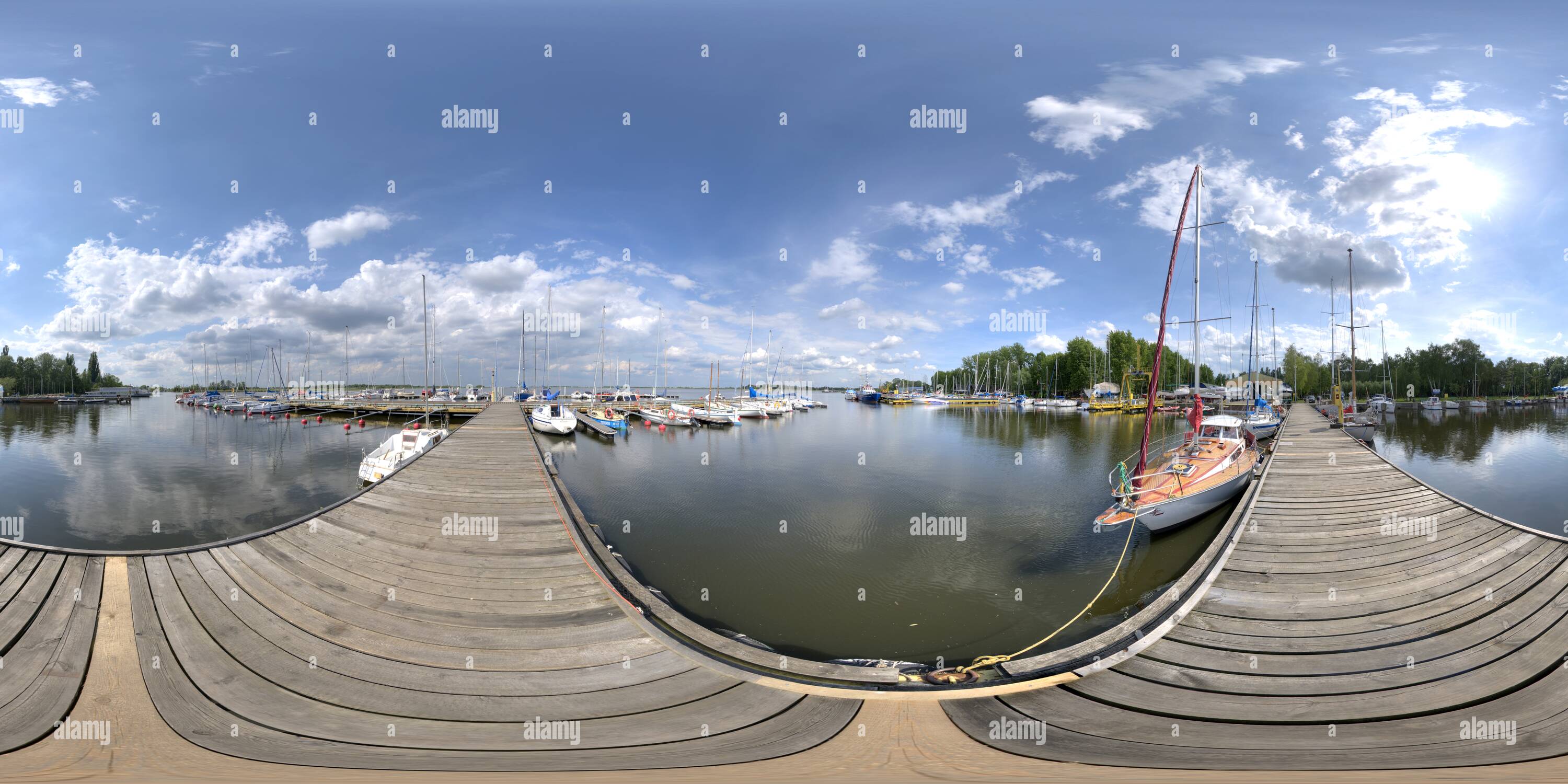 Vue panoramique à 360° de Centre de voile - La Marina de Szczecin