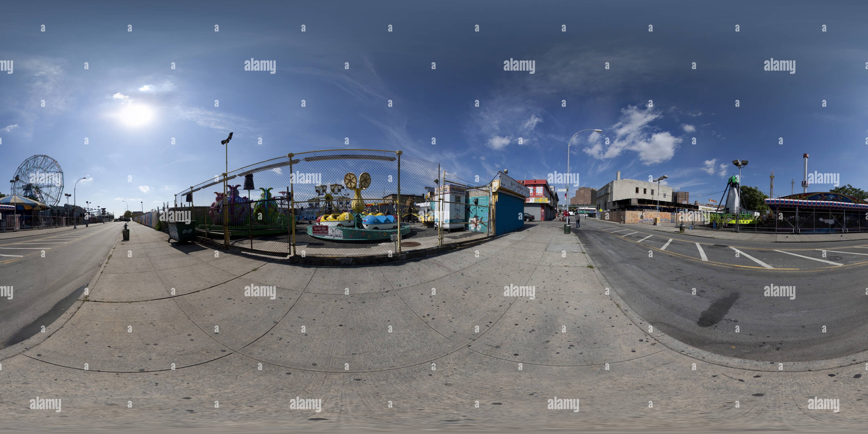 Vue panoramique à 360° de Coney Island