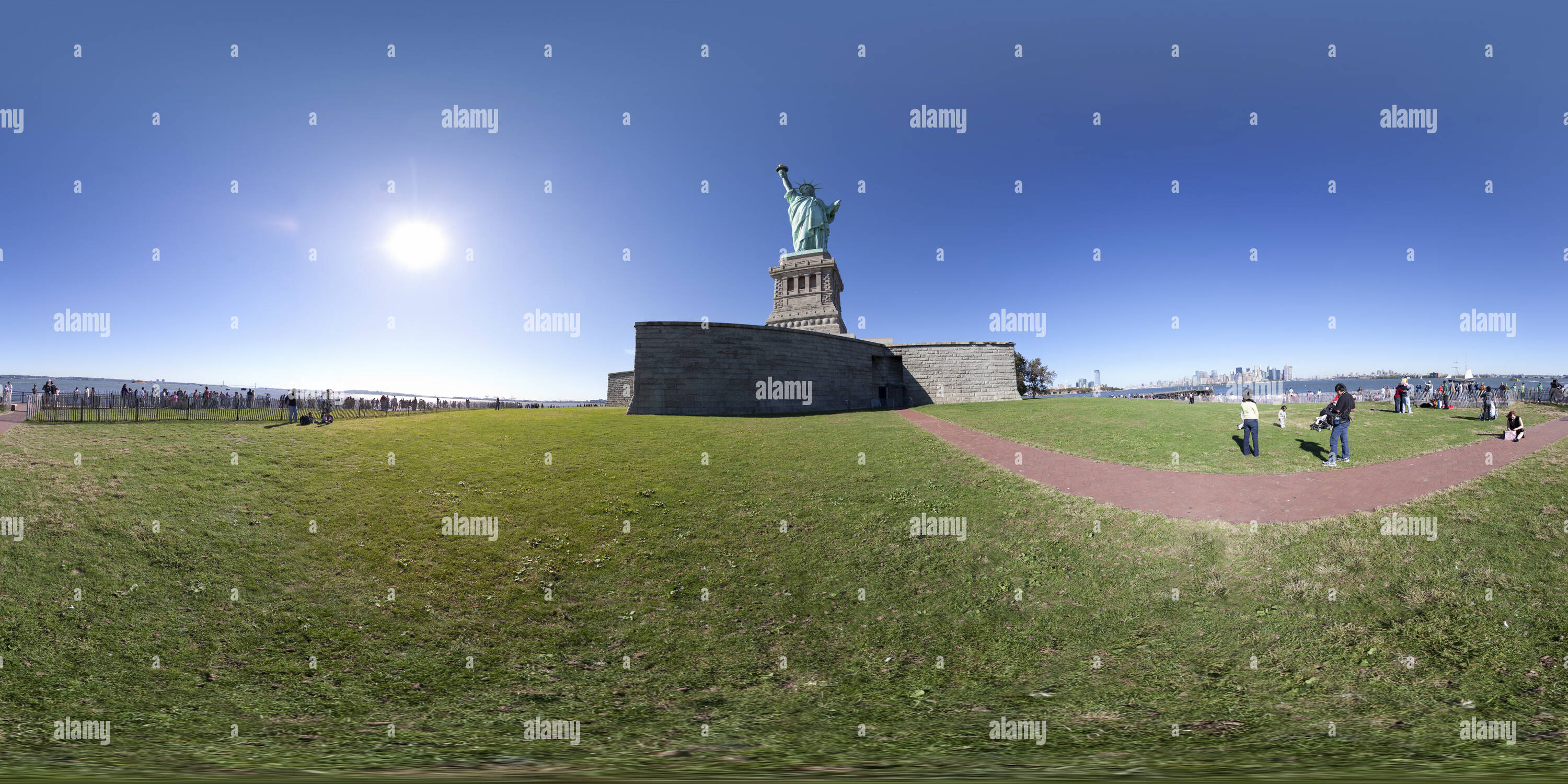 Vue panoramique à 360° de Statue de la Liberté