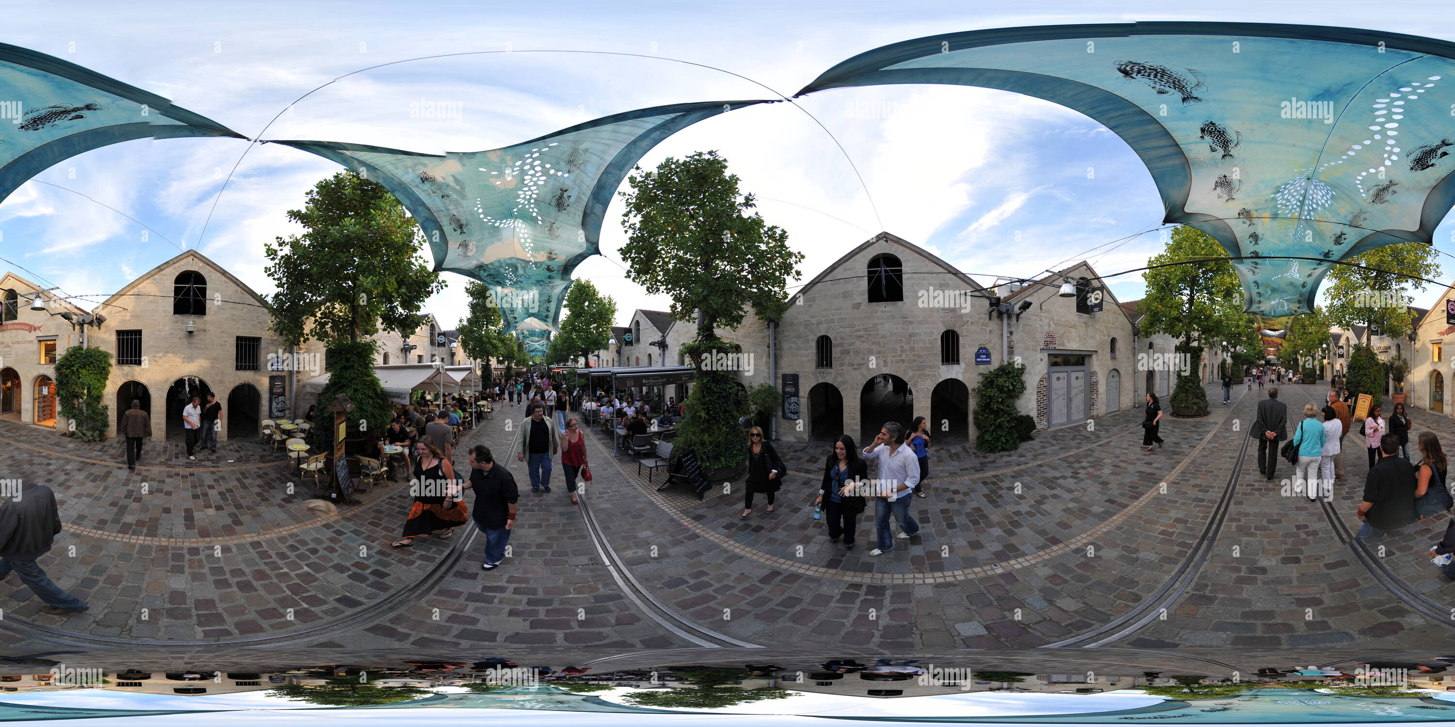 Vue panoramique à 360° de Cour Saint Emilion, Paris