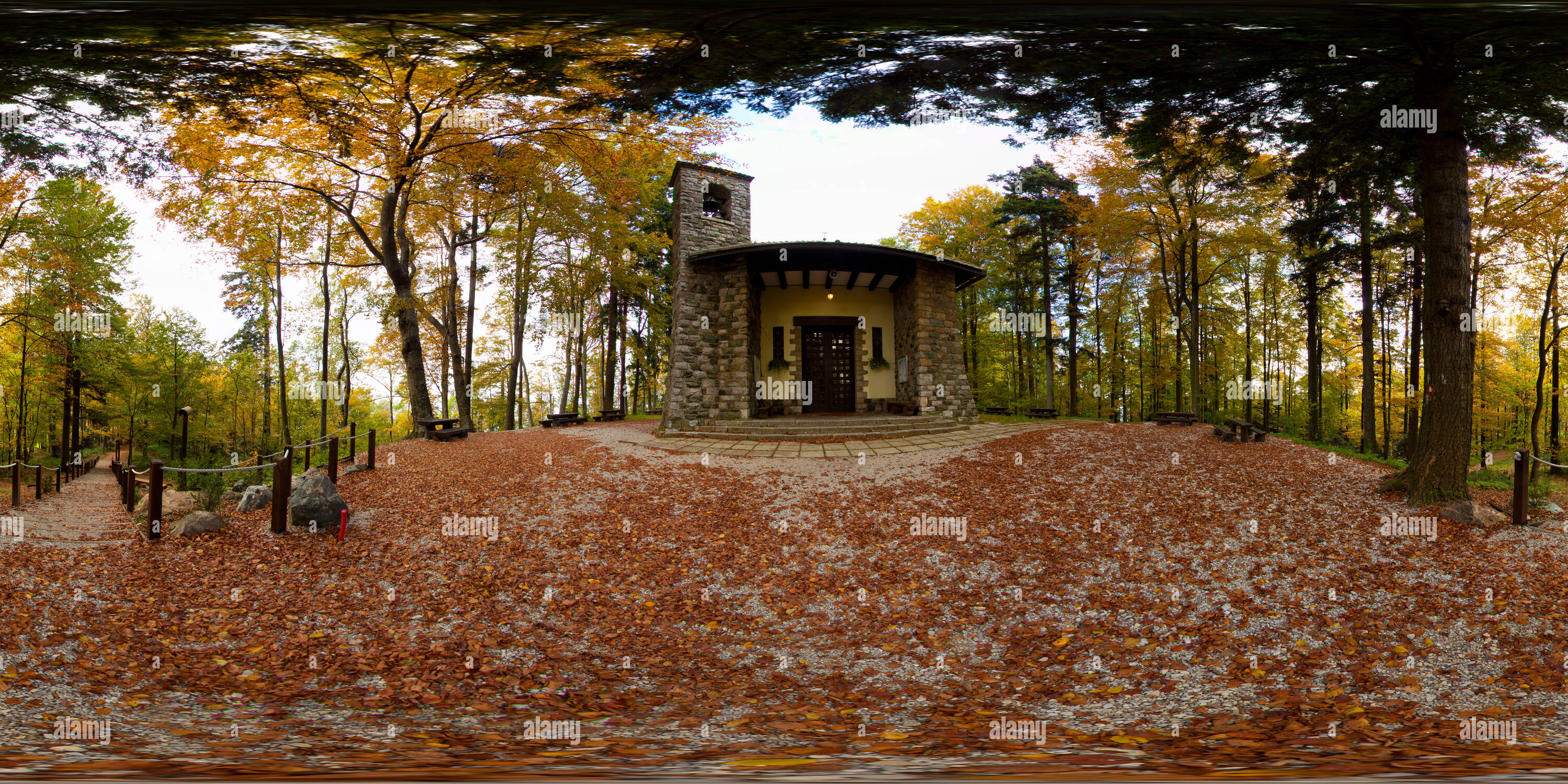 Vue panoramique à 360° de Chapelle de la Mère de Dieu de Sljeme