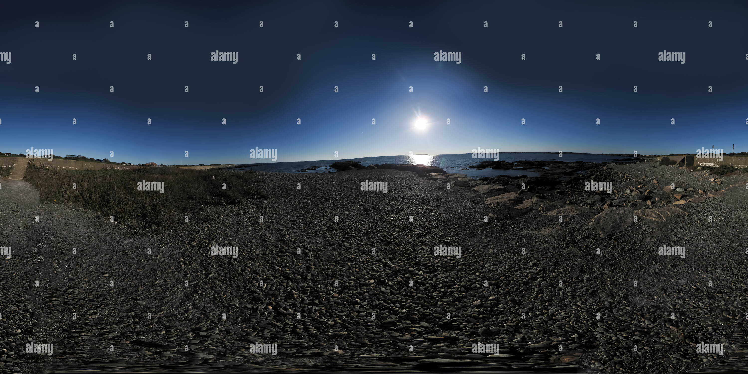 Vue panoramique à 360° de Rhode Island Beach Vue panoramique à 360° de Rhode Island Beach