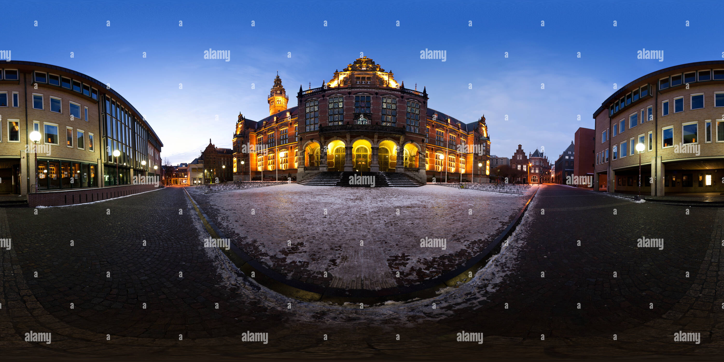 Vue panoramique à 360° de Bâtiment de l'Académie Université de Groningen