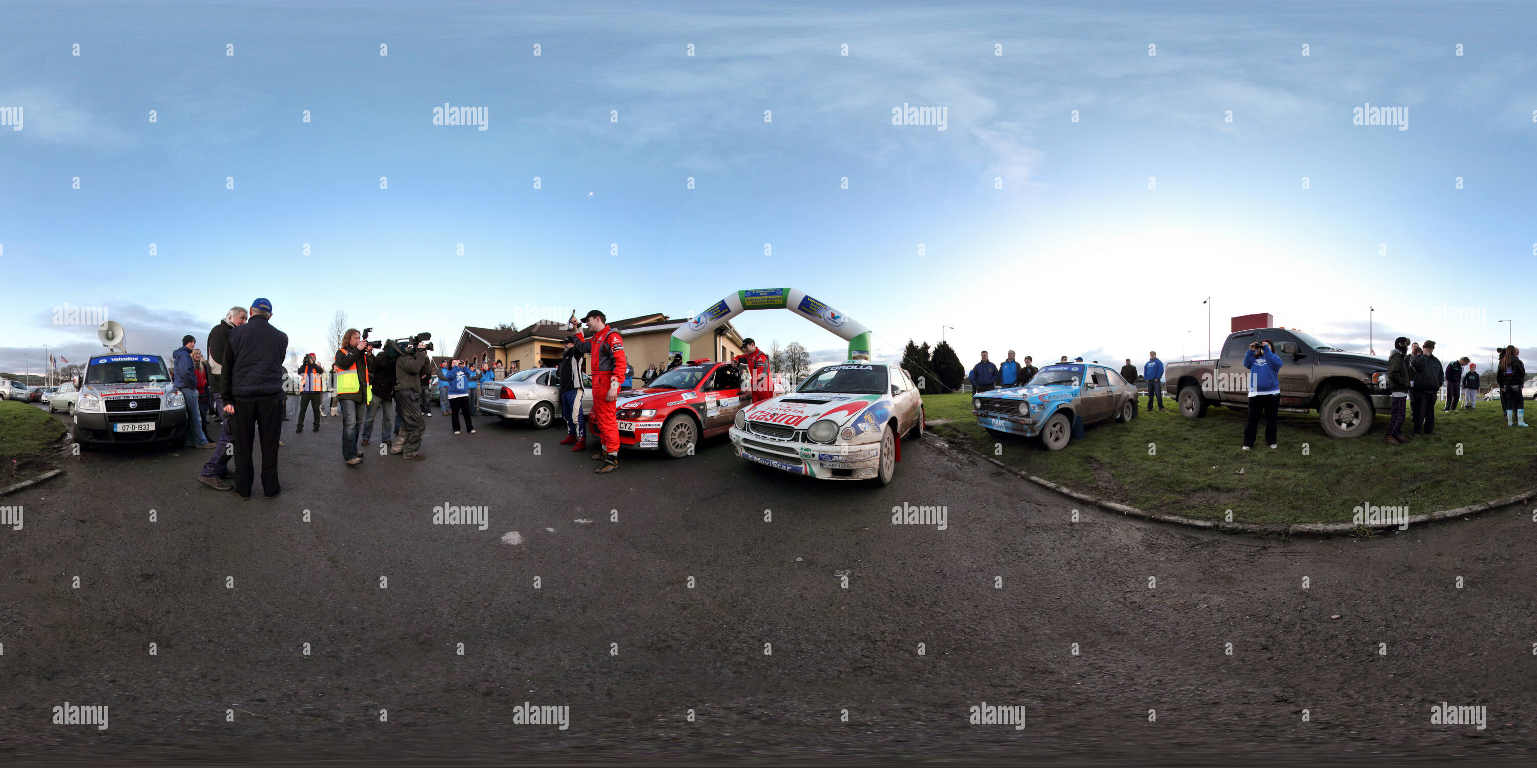 Vue panoramique à 360° de Tipperary Sean Conlon Rallye forestier Memorial