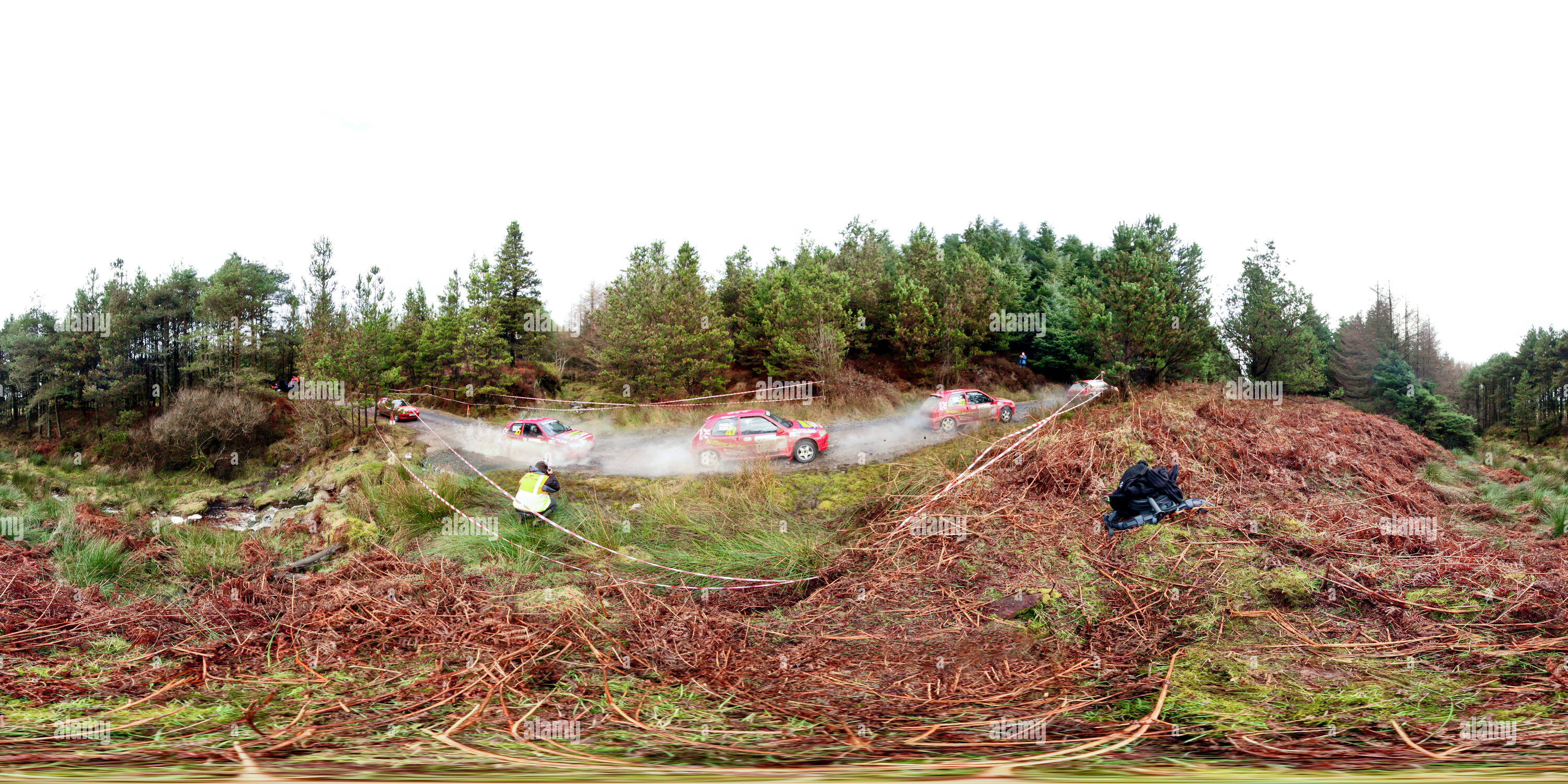 Vue panoramique à 360° de Tipperary Sean Conlon Rallye forestier Memorial