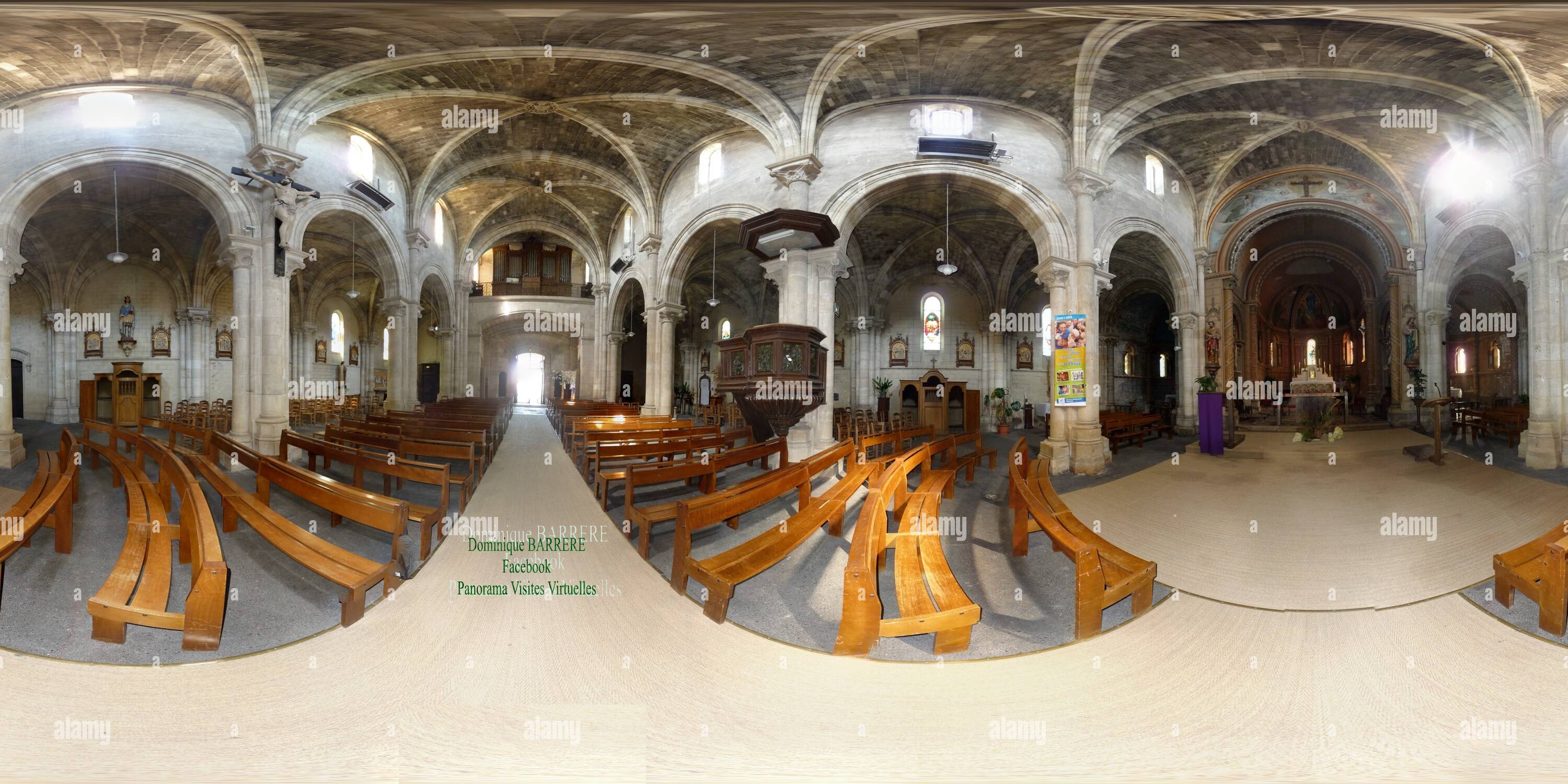 Vue panoramique à 360° de Eglise de St Loubes