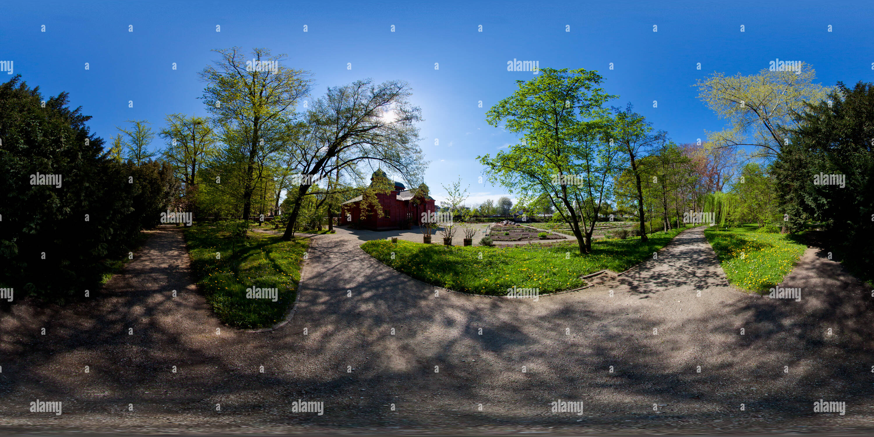 Vue panoramique à 360° de Jardin botanique de Zagreb - 01