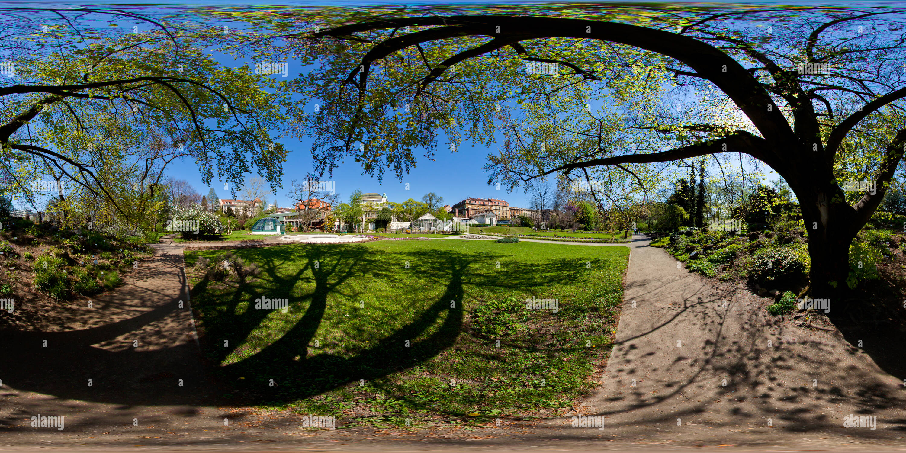 Vue panoramique à 360° de Jardin botanique de Zagreb - 04