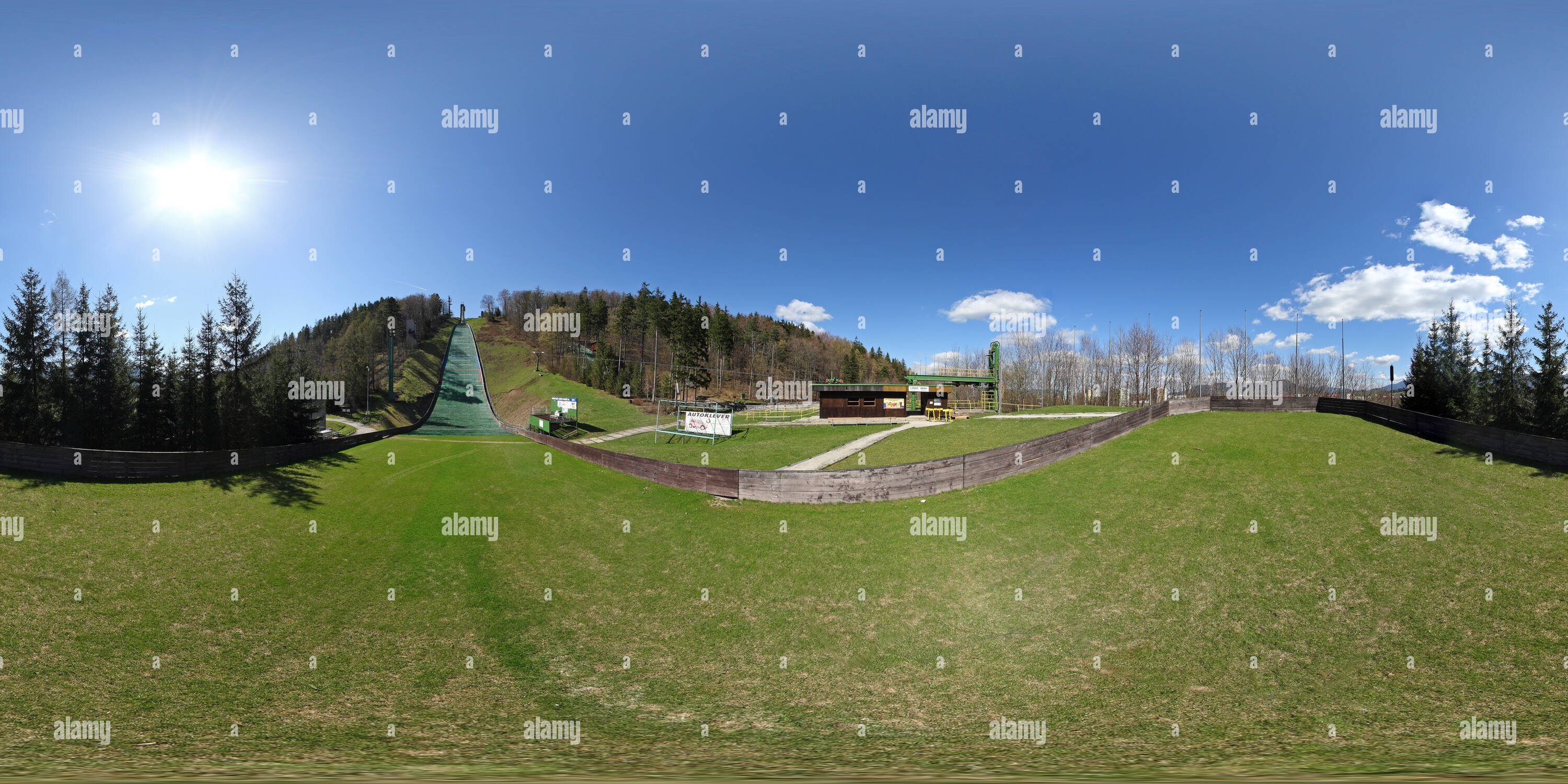 Vue panoramique à 360° de Skokanský areál Frenštát pod Radhoštěm