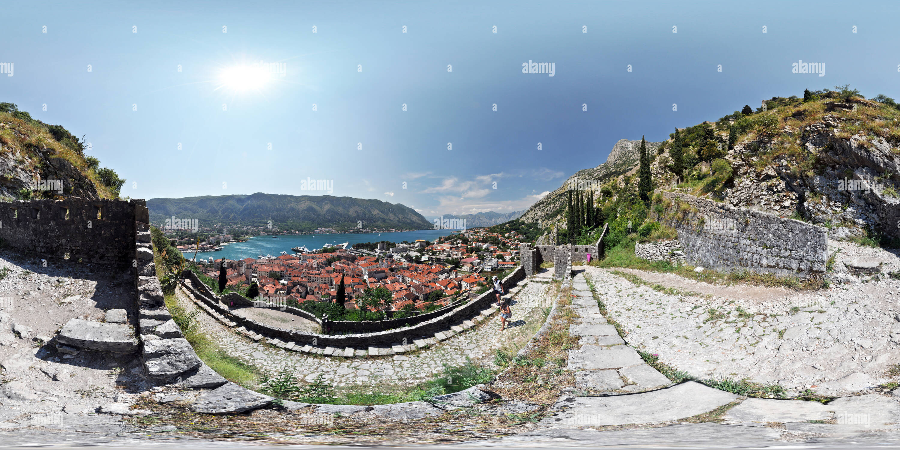 Vue panoramique à 360° de Vue sur Kotor