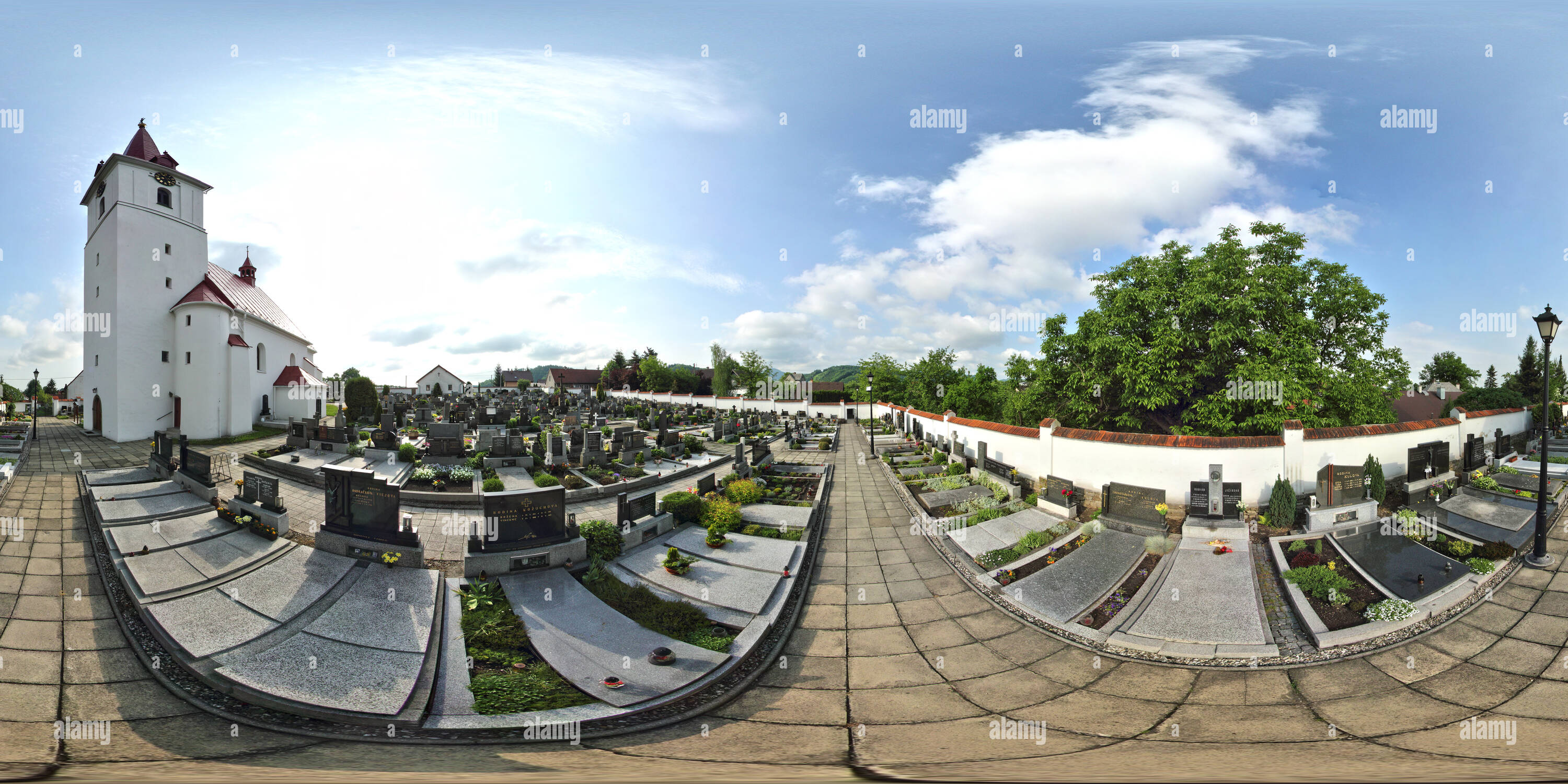 Vue panoramique à 360° de - Palkovice kostel sv.Jana Křtitele