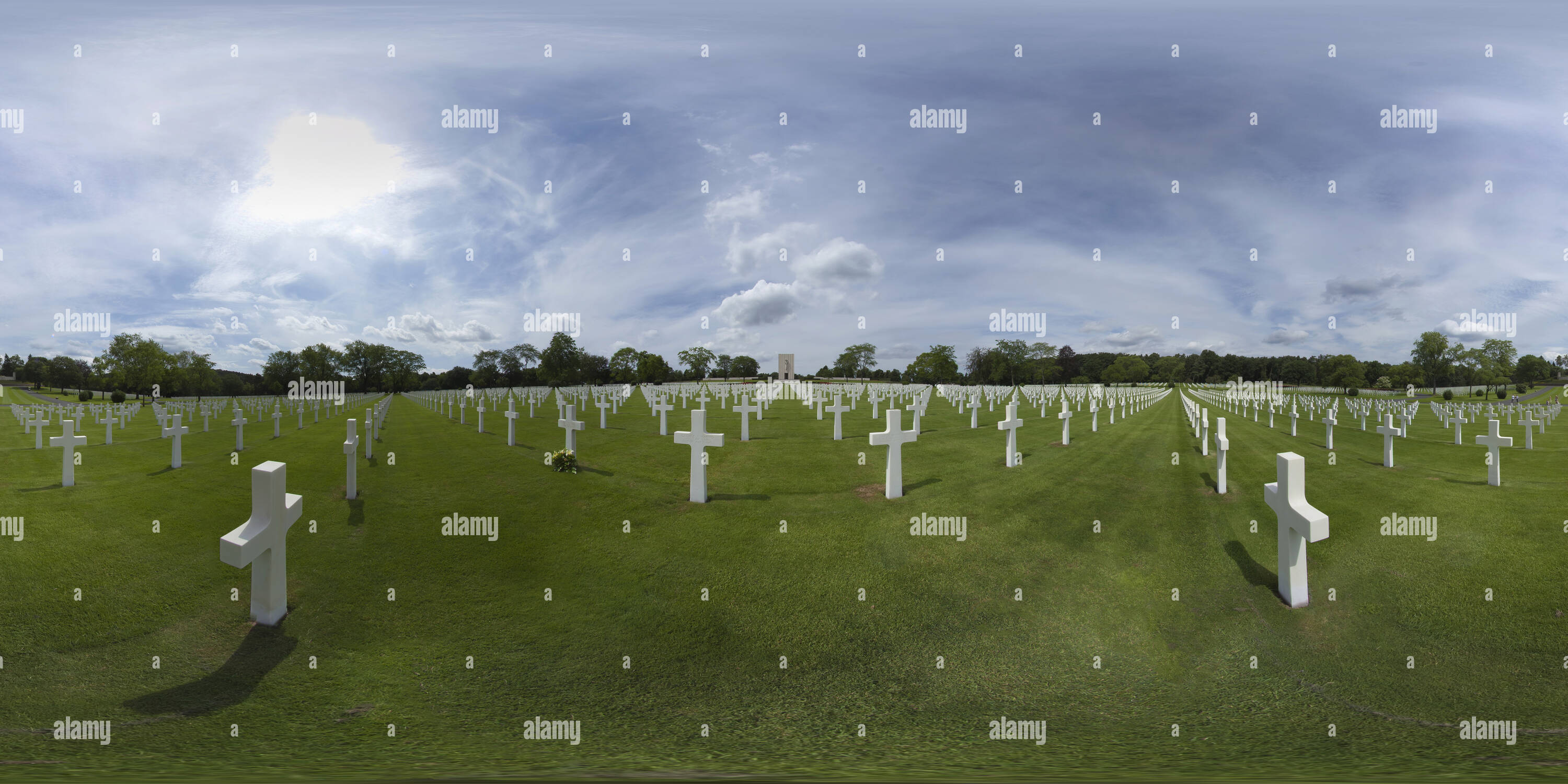 Vue panoramique à 360° de LORRAINE AMERICAN CEMETERY AND MEMORIAL - Saint Avold