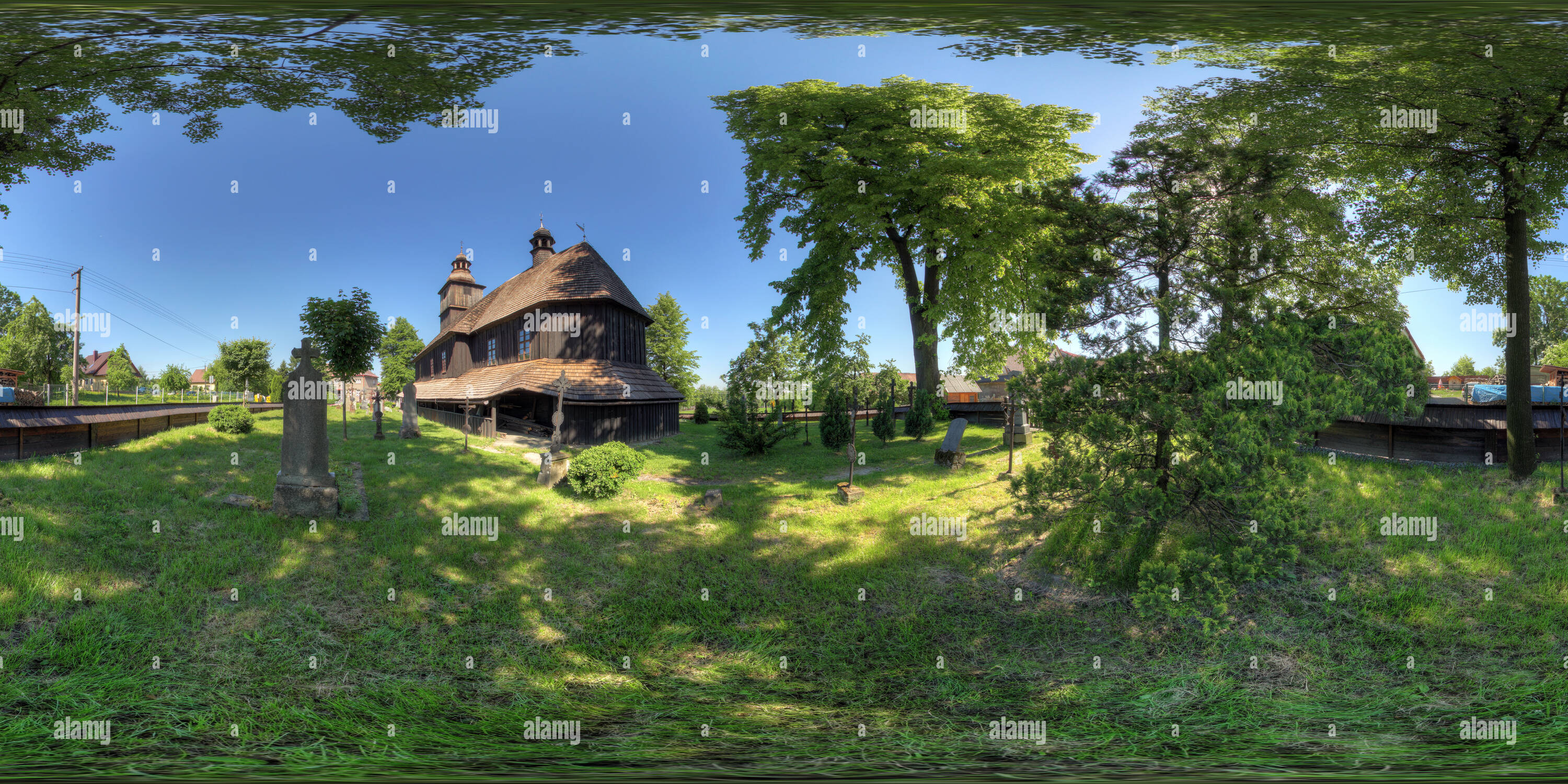 Vue panoramique à 360° de - Sedliště kostel Všech svatých z roku 1638