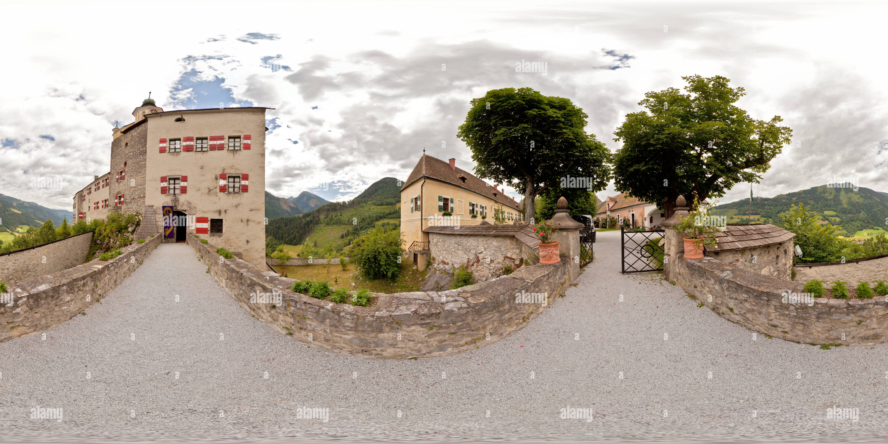 Vue panoramique à 360° de Château Strechau - Bridge