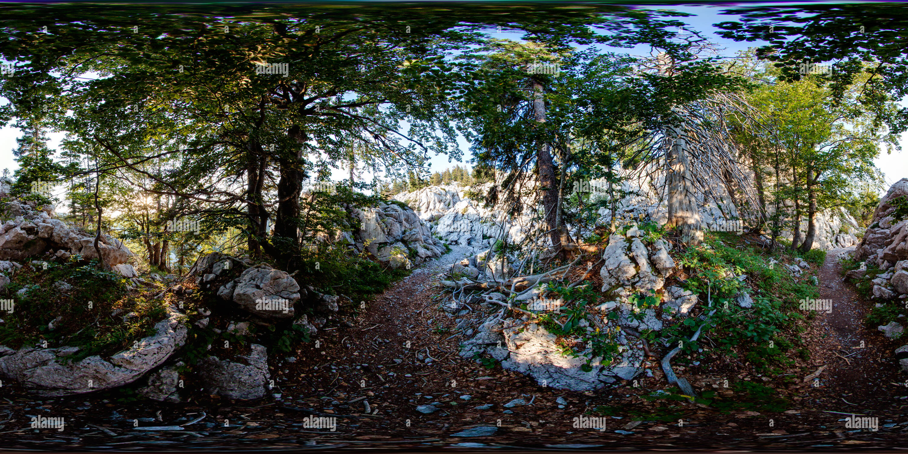 Vue panoramique à 360° de Sentier de montagne de Premužić - 1