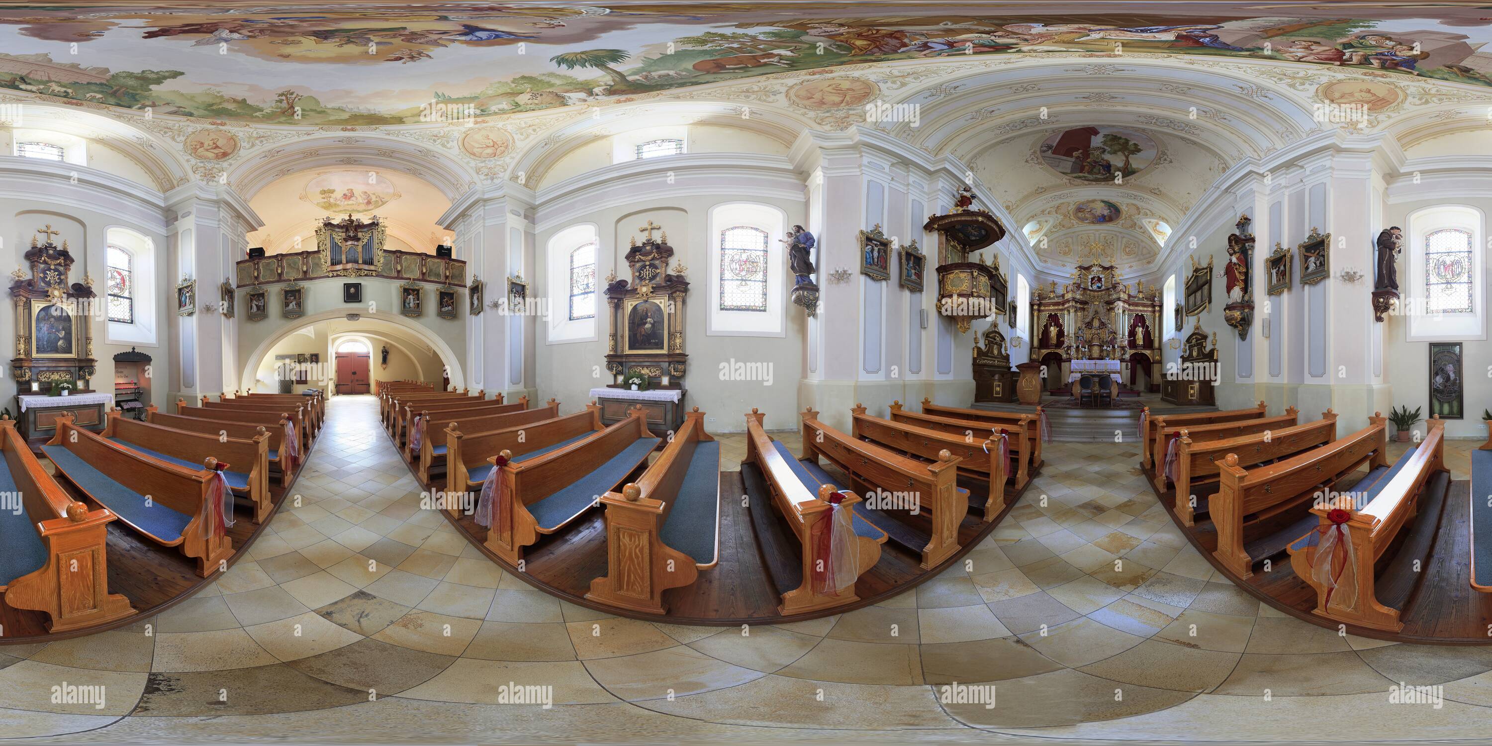 Vue panoramique à 360° de Bründl-Kirche Bad Leonfelden