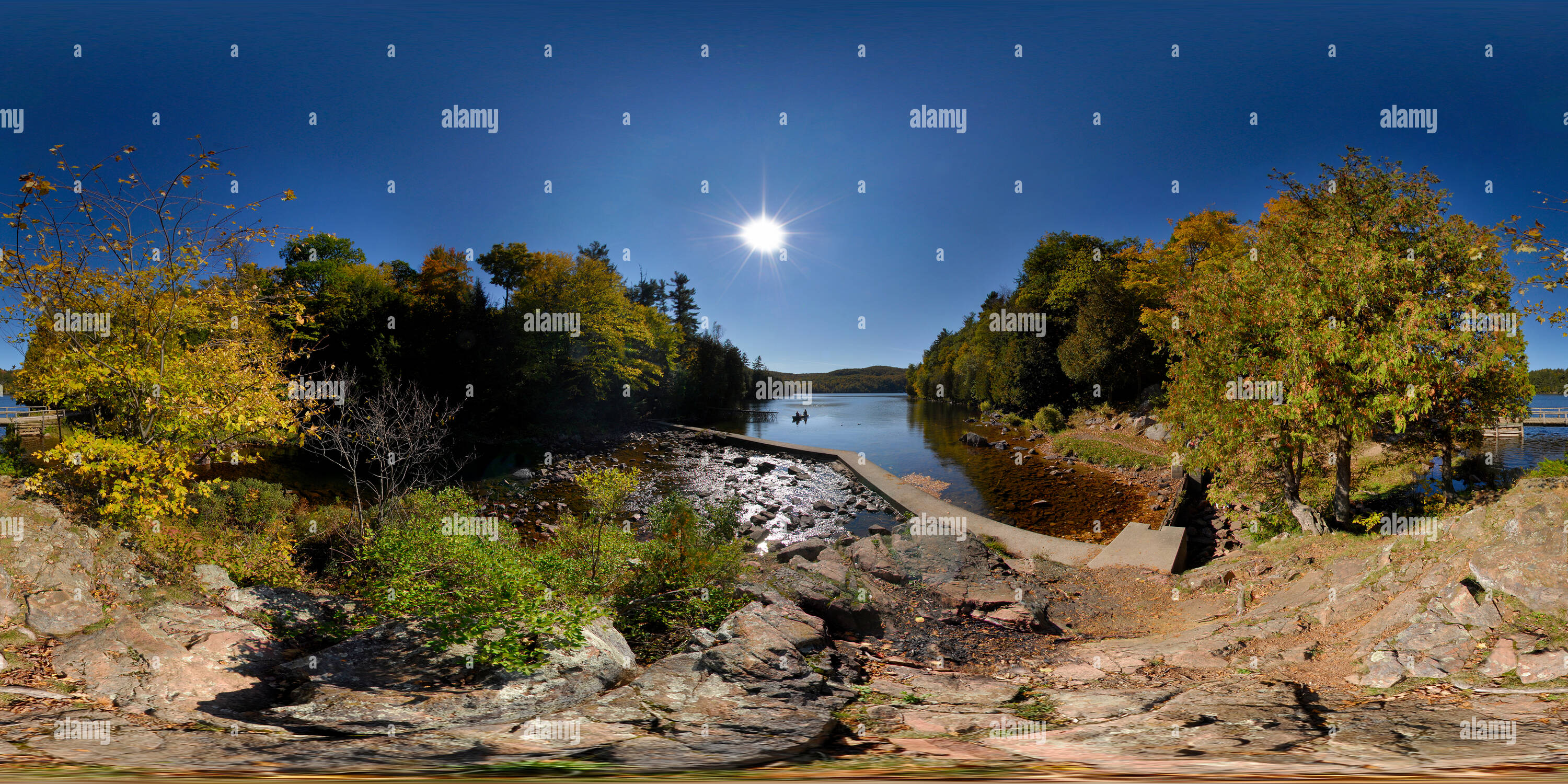 Vue panoramique à 360° de Lac Meech (Québec)