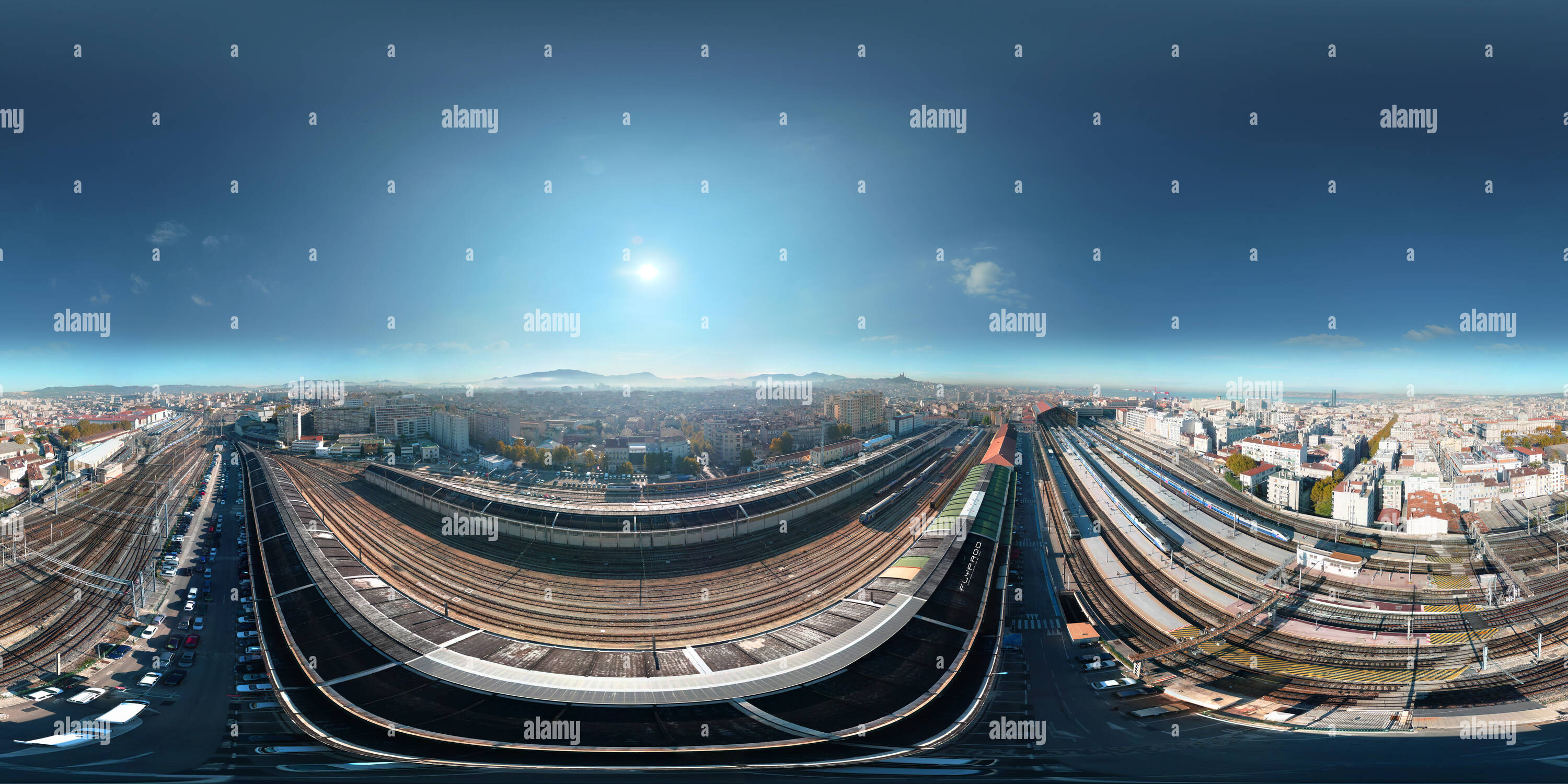 Vue panoramique à 360° de Gare SNCF de Marseille Saint Charles par Flyprod