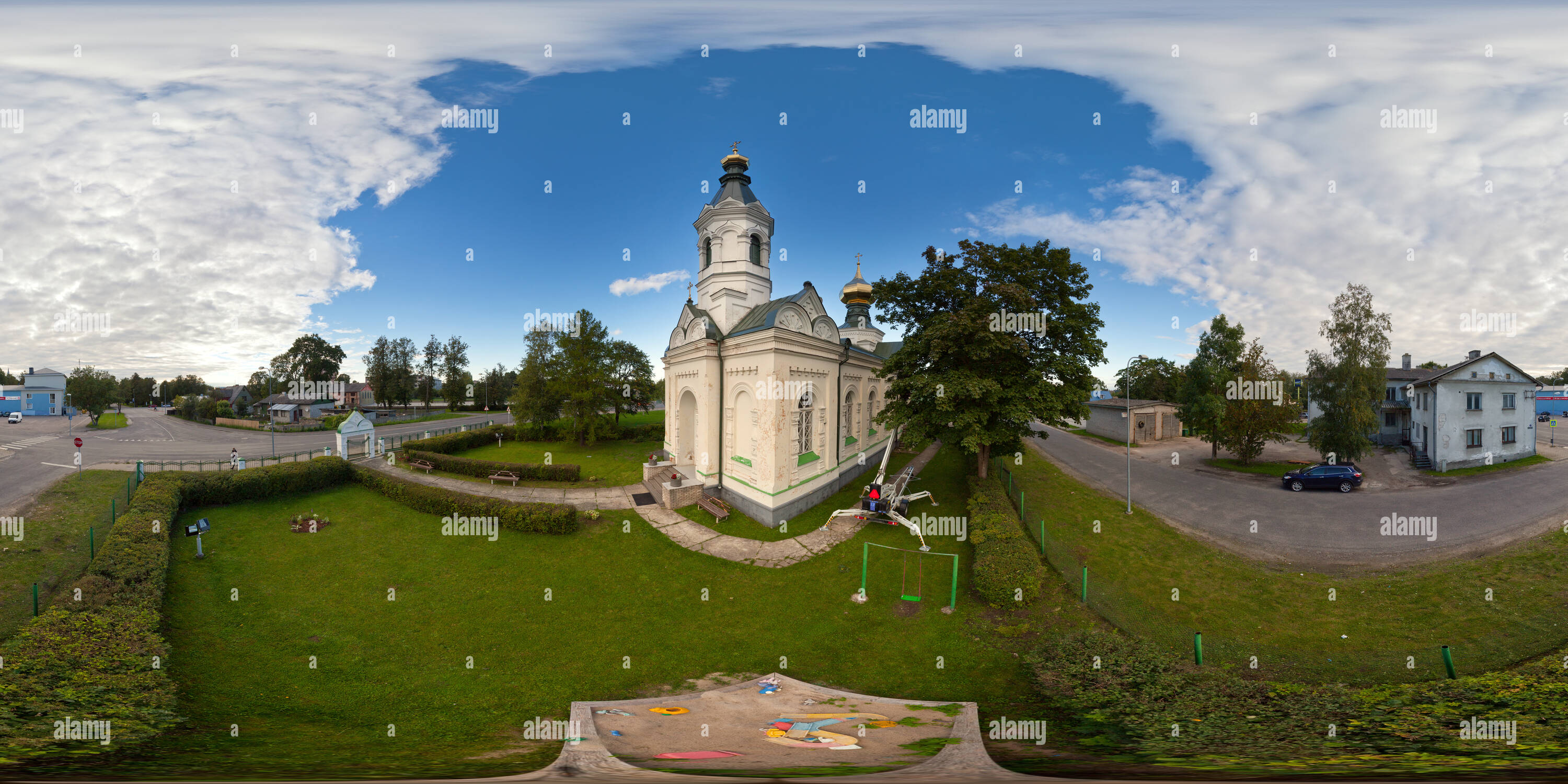 Vue panoramique à 360° de L'église de St Jean le Précurseur (1904)