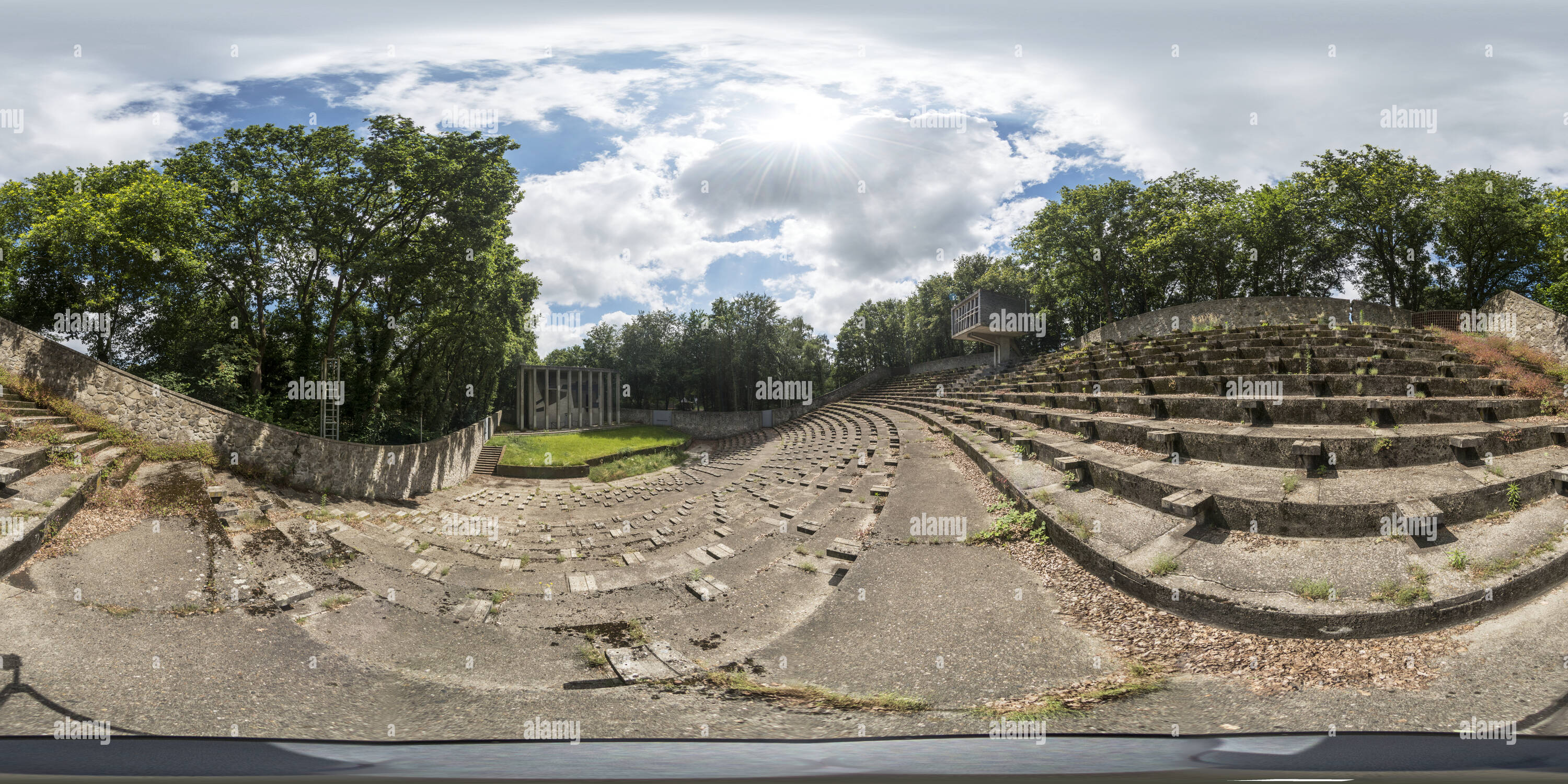 Vue panoramique à 360° de Le théâtre en plein air de Lichtenberg 3