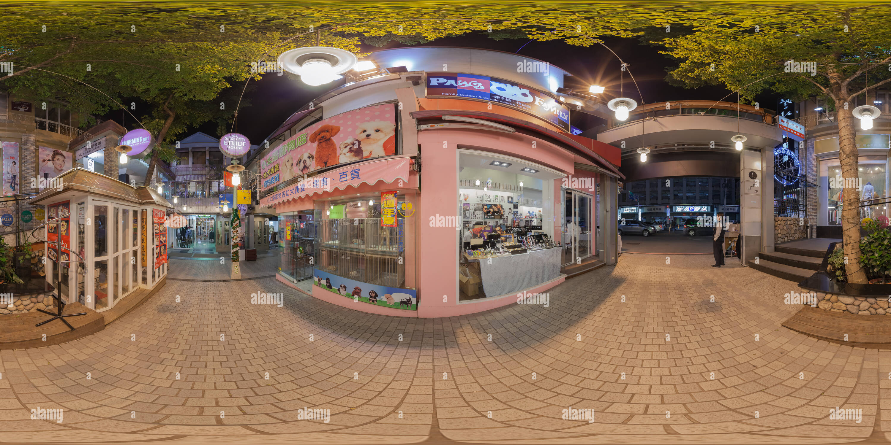 Vue panoramique à 360° de Taiwan - Taiwan - Marché nocturne de Feng Chia -5-2012