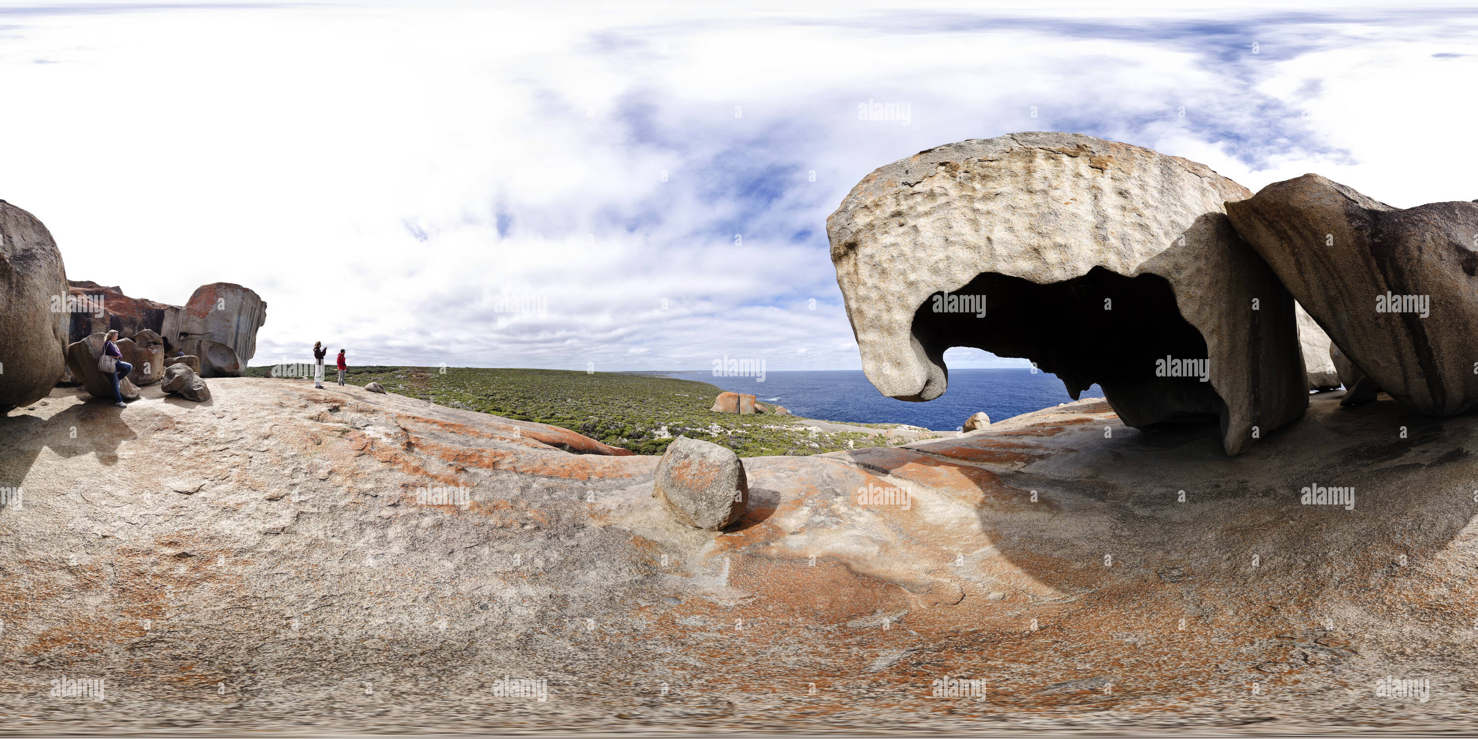 Vue panoramique à 360° de Kangoroo Island - Remakable Rocks