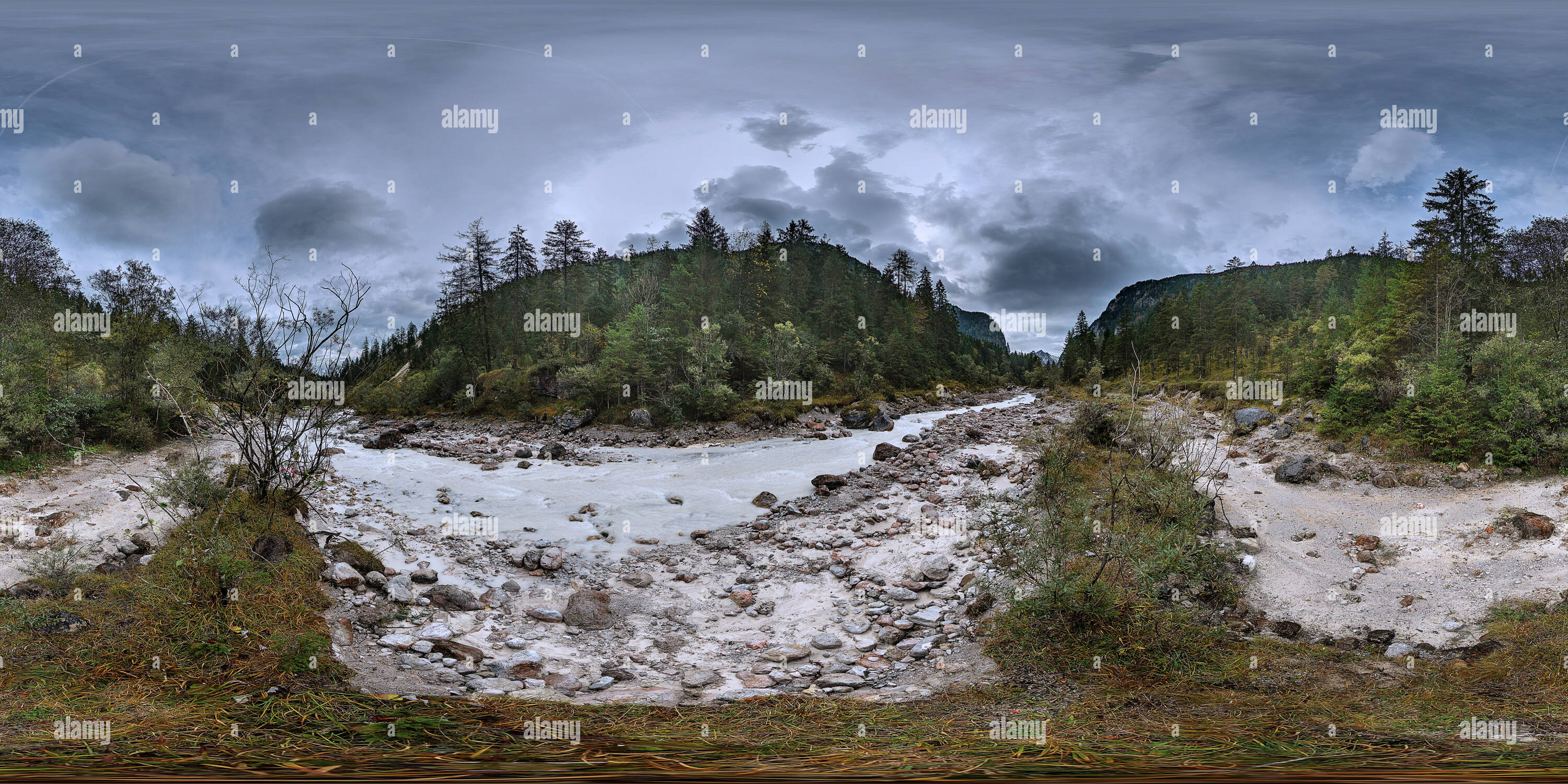 Vue panoramique à 360° de -Ramsau- Wimbachtal