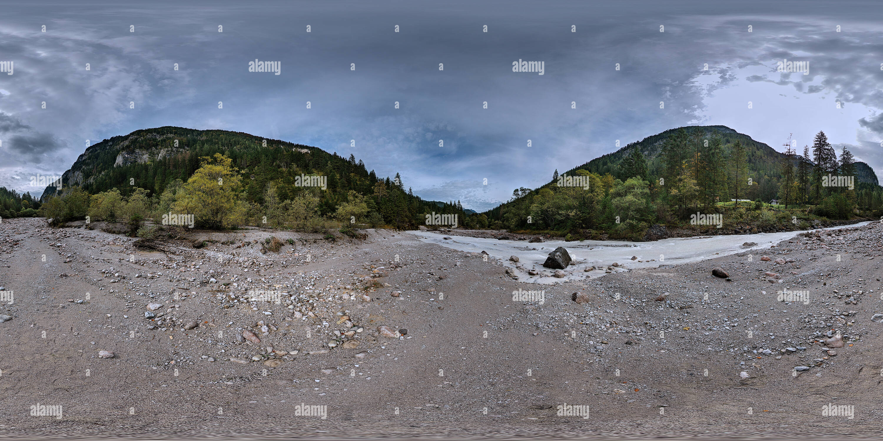 Vue panoramique à 360° de -Ramsau- Wimbachtal