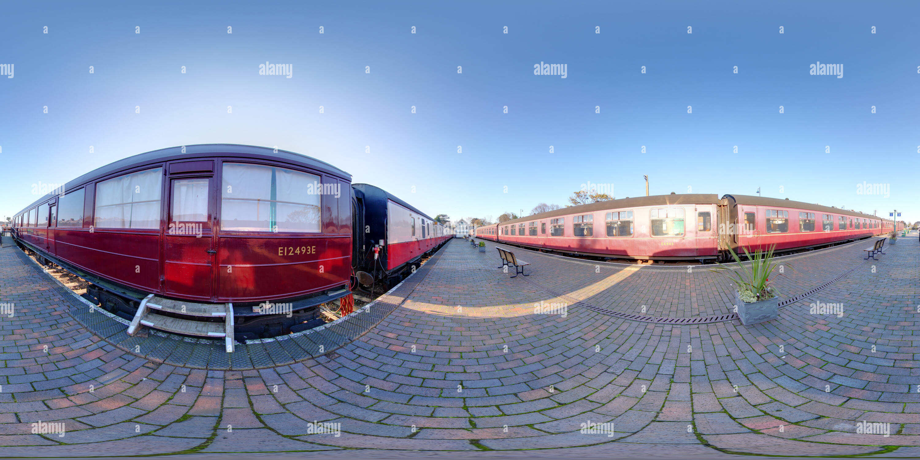 Vue panoramique à 360° de La gare de Sheringham