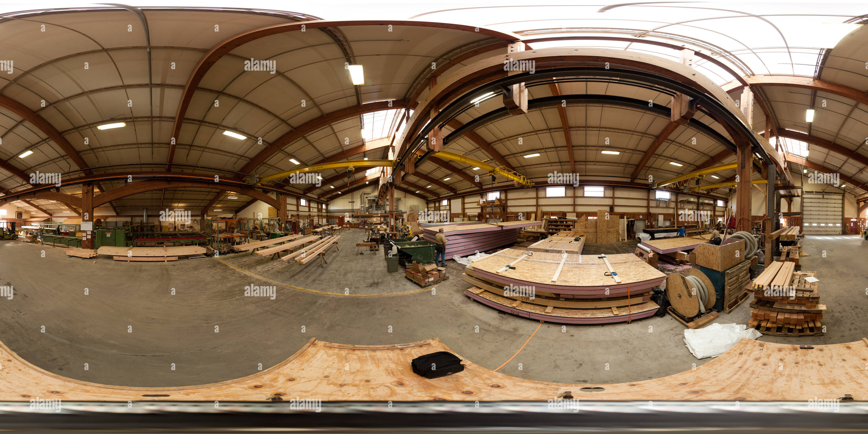 Vue panoramique à 360° de Timberframing Shop dans le New Hampshire