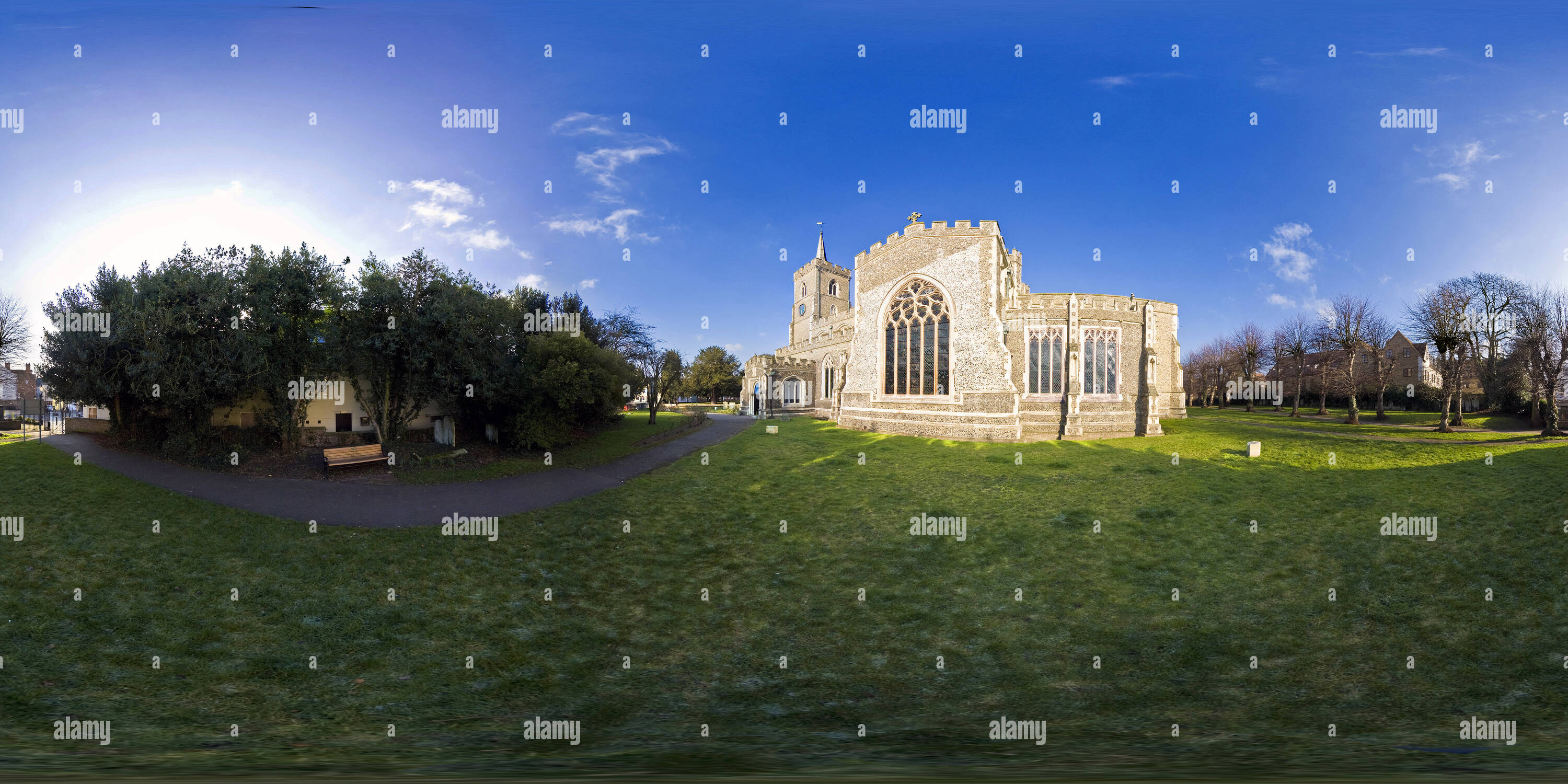 Vue panoramique à 360° de St Mary the Virgin - Ware - Hertfordshire