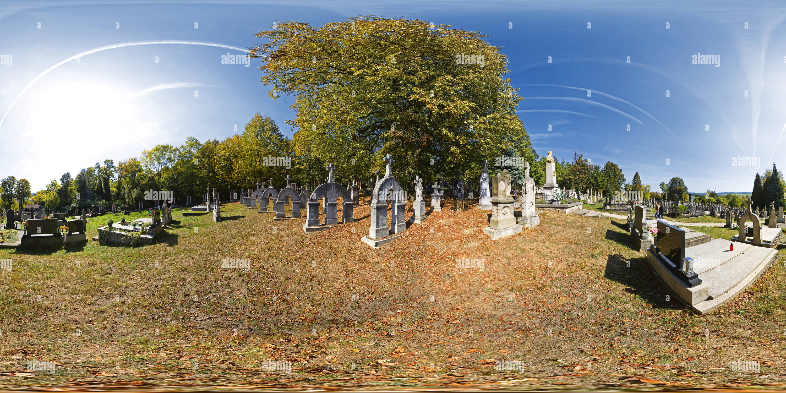 Vue panoramique à 360° de Cimetière historique de Dobrá Voda - Slovaquie