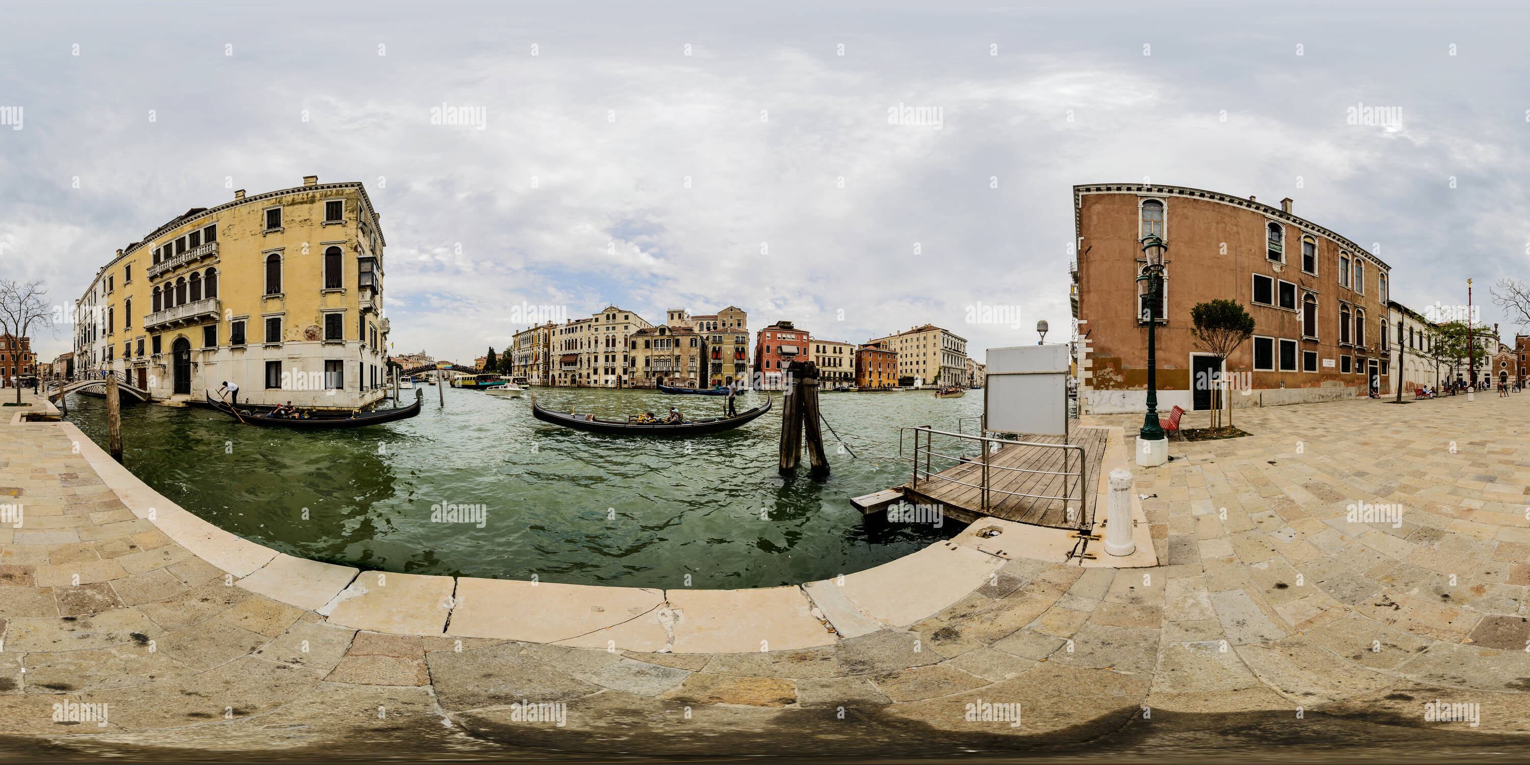 Vue panoramique à 360° de Venise - Campo San Vio