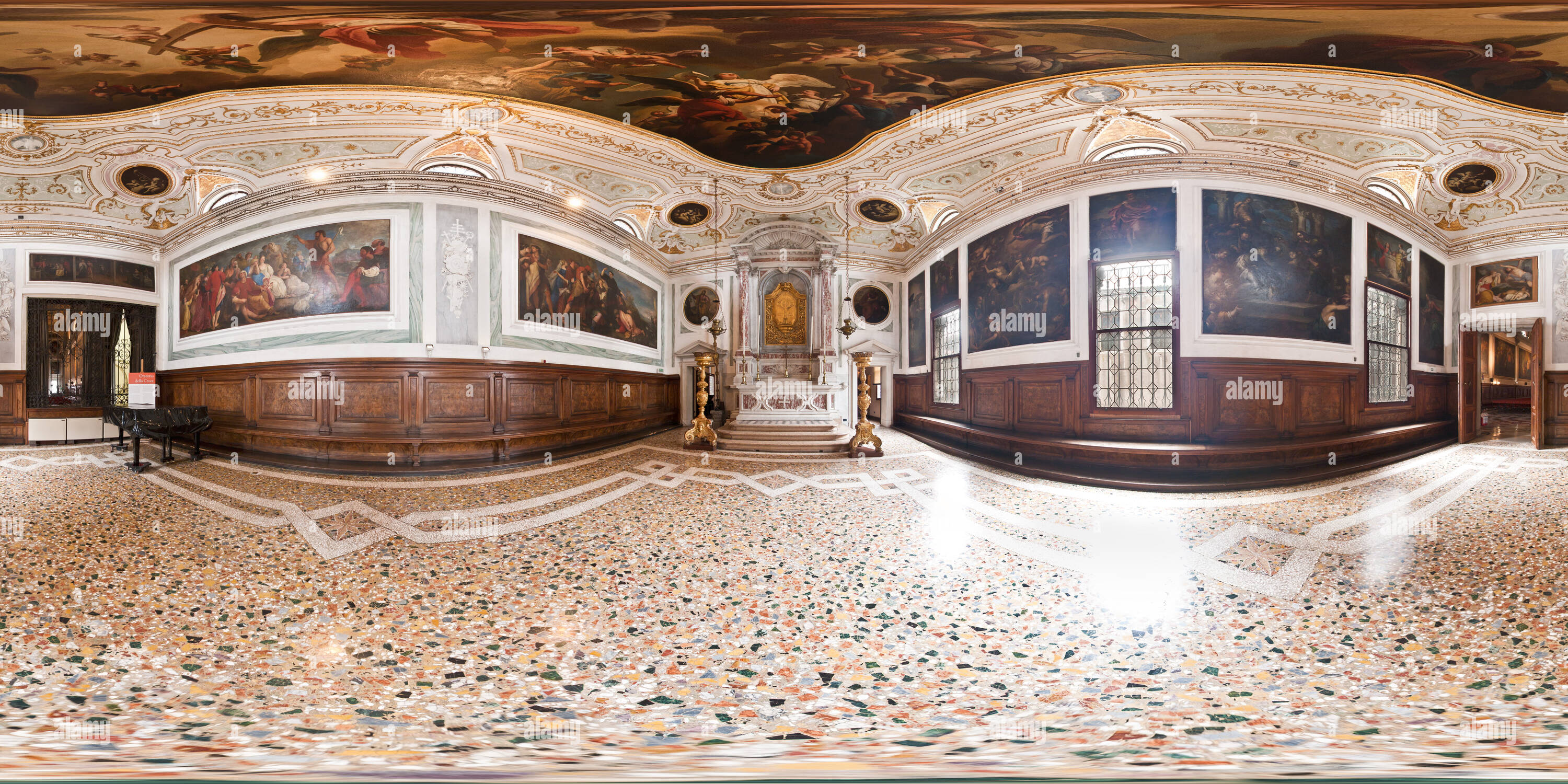 Vue panoramique à 360° de Scuola Grande San Giovanni Evangelista, Oratorio della Croce