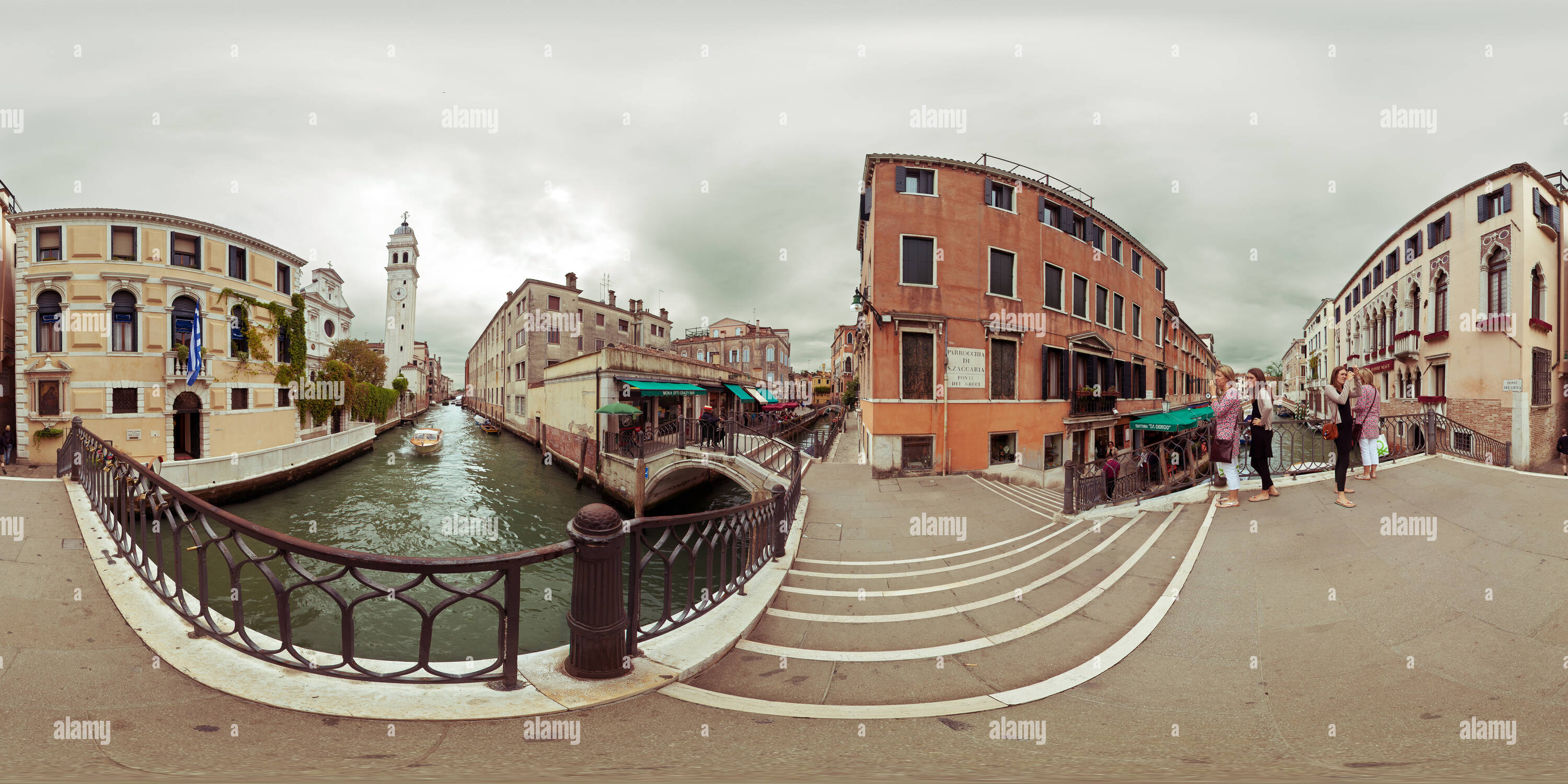 Vue panoramique à 360° de Venezia, San Giorgio dei Greci