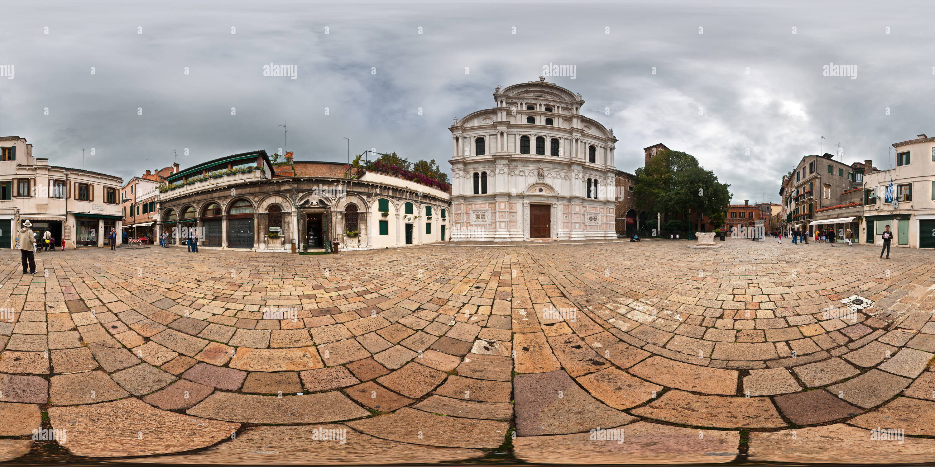 Vue panoramique à 360° de Venise, Campo San Zaccaria