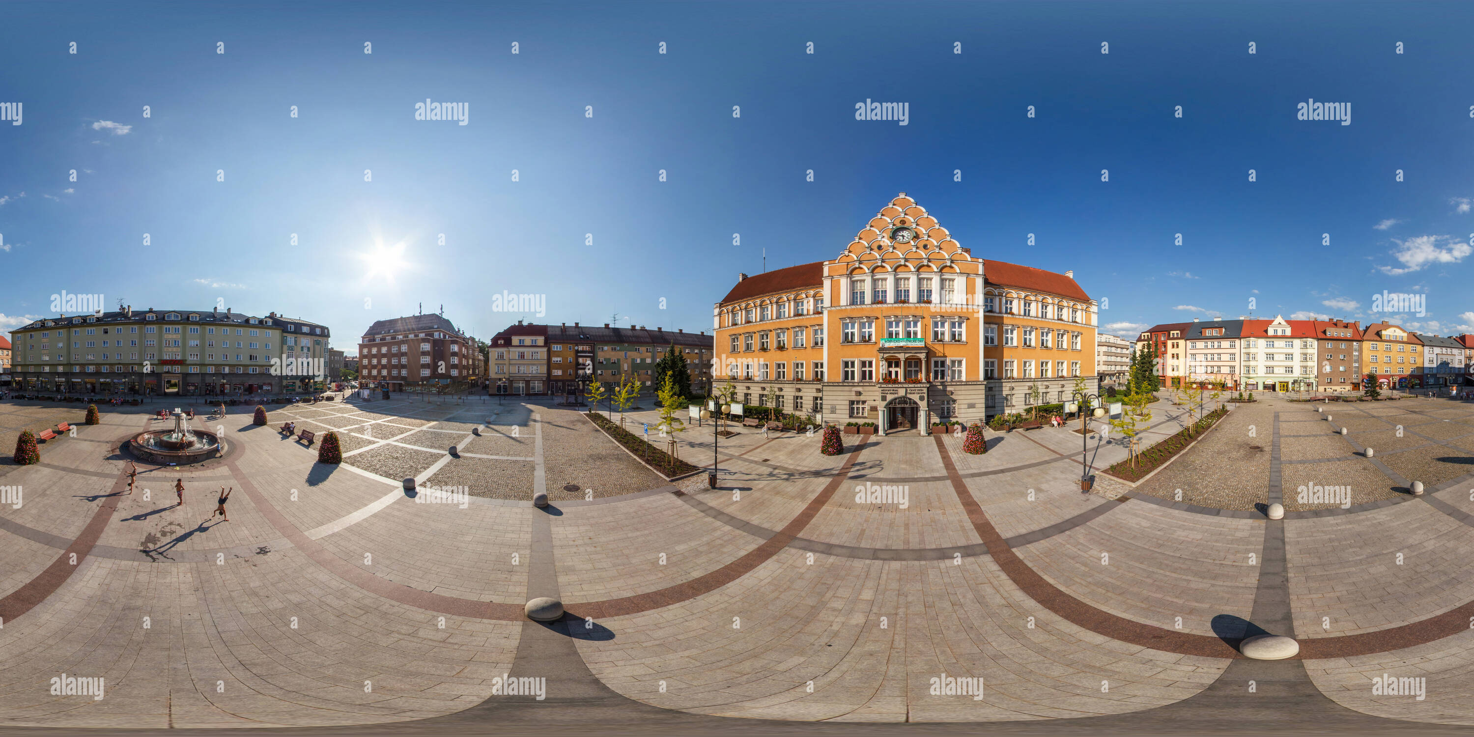 Vue panoramique à 360° de Český Těšín - náměstí ČSA