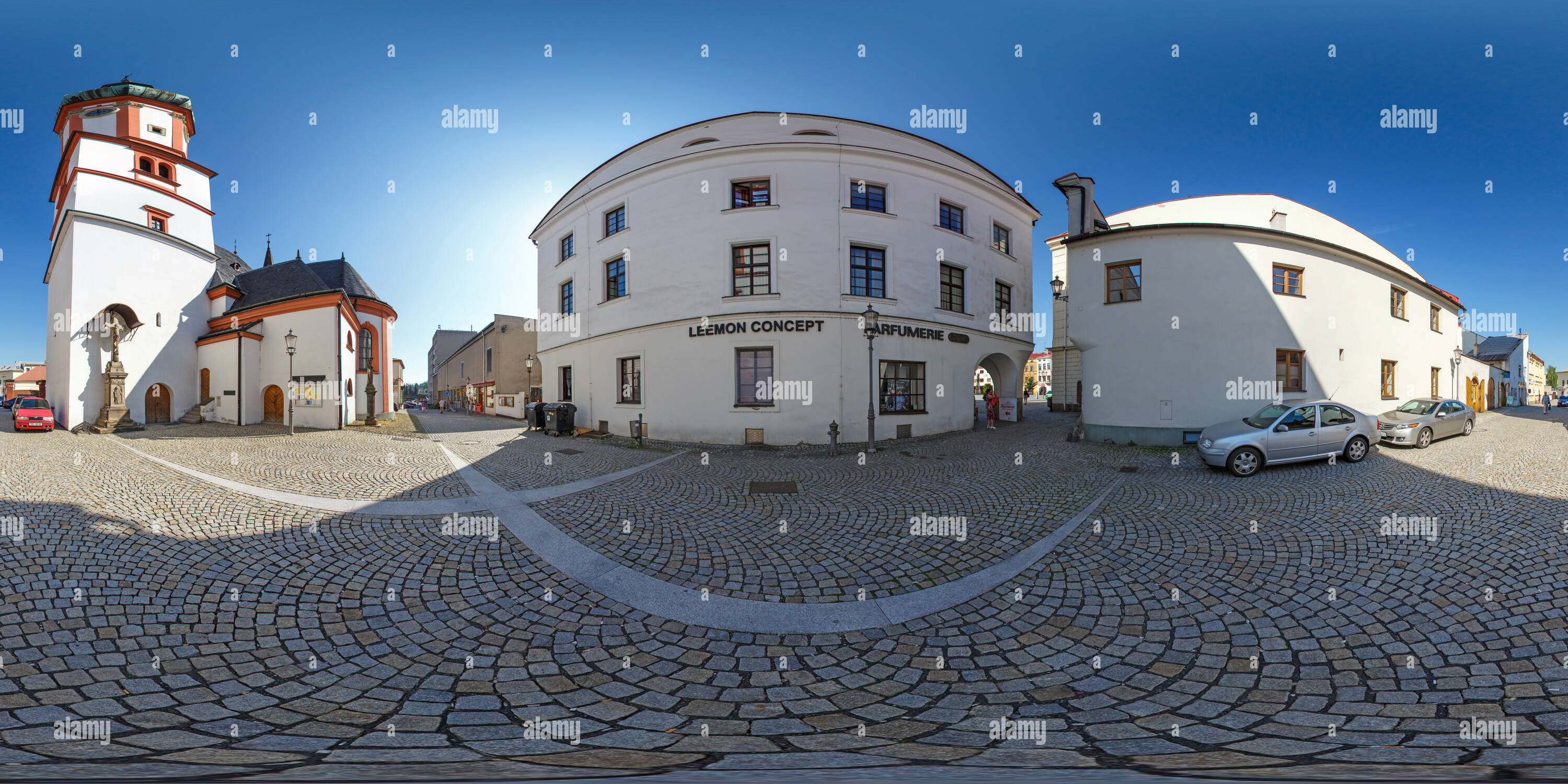 Vue panoramique à 360° de Frýdek-Místek - kostel sv. Jakuba