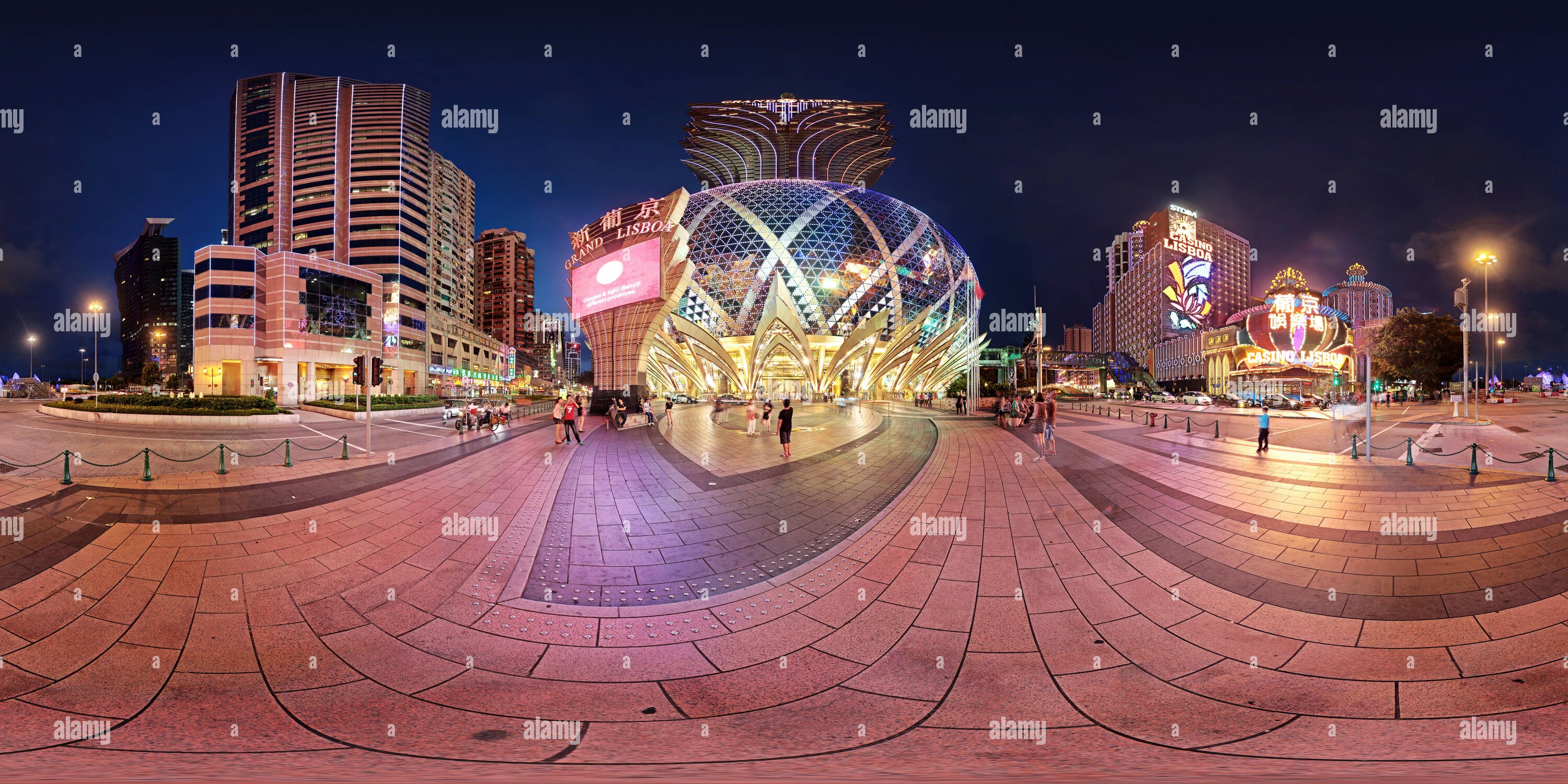 Vue panoramique à 360° de Grand Lisboa - Macau