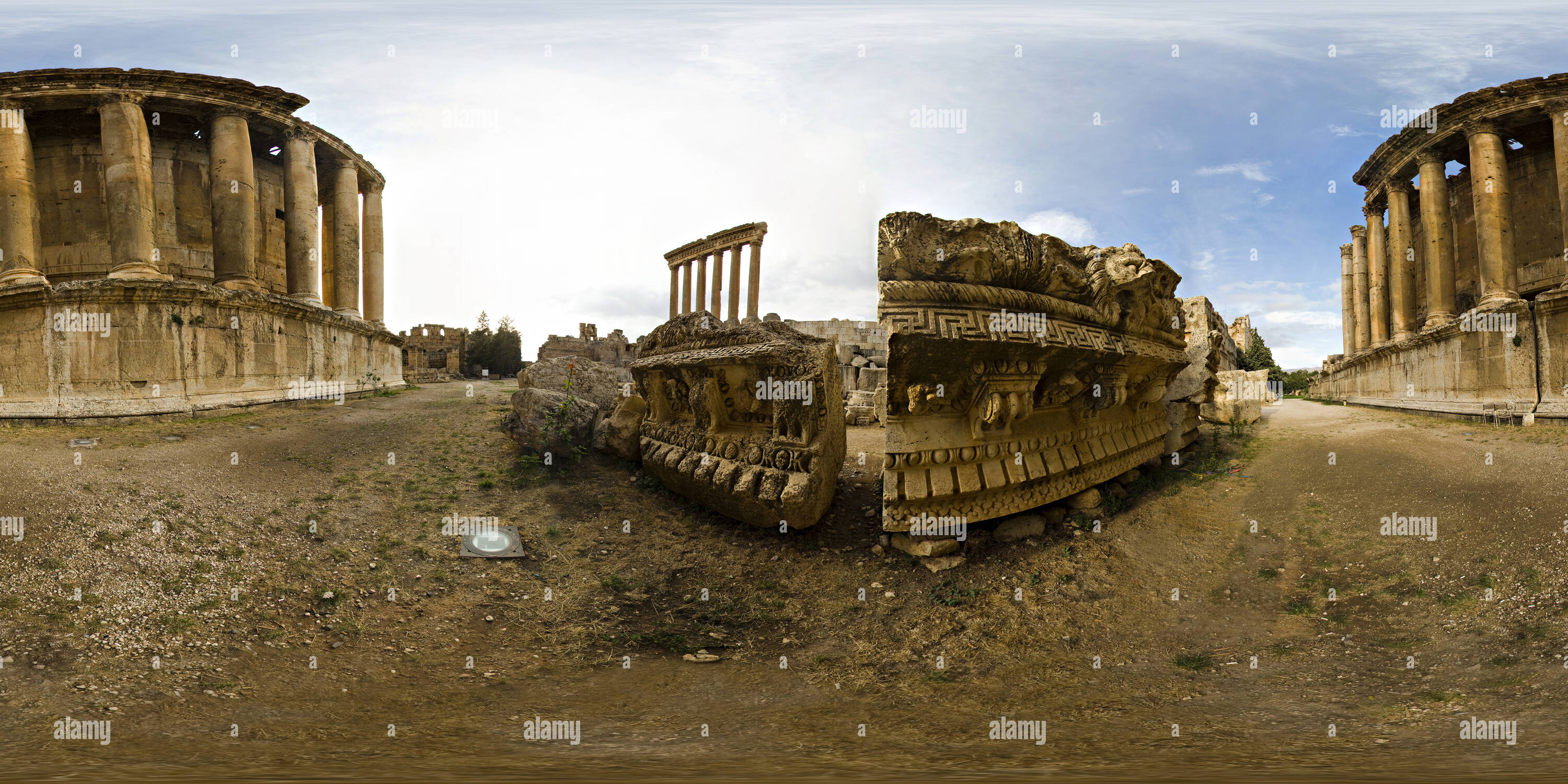 Vue panoramique à 360° de Le lion de Baalbek Heliopolis