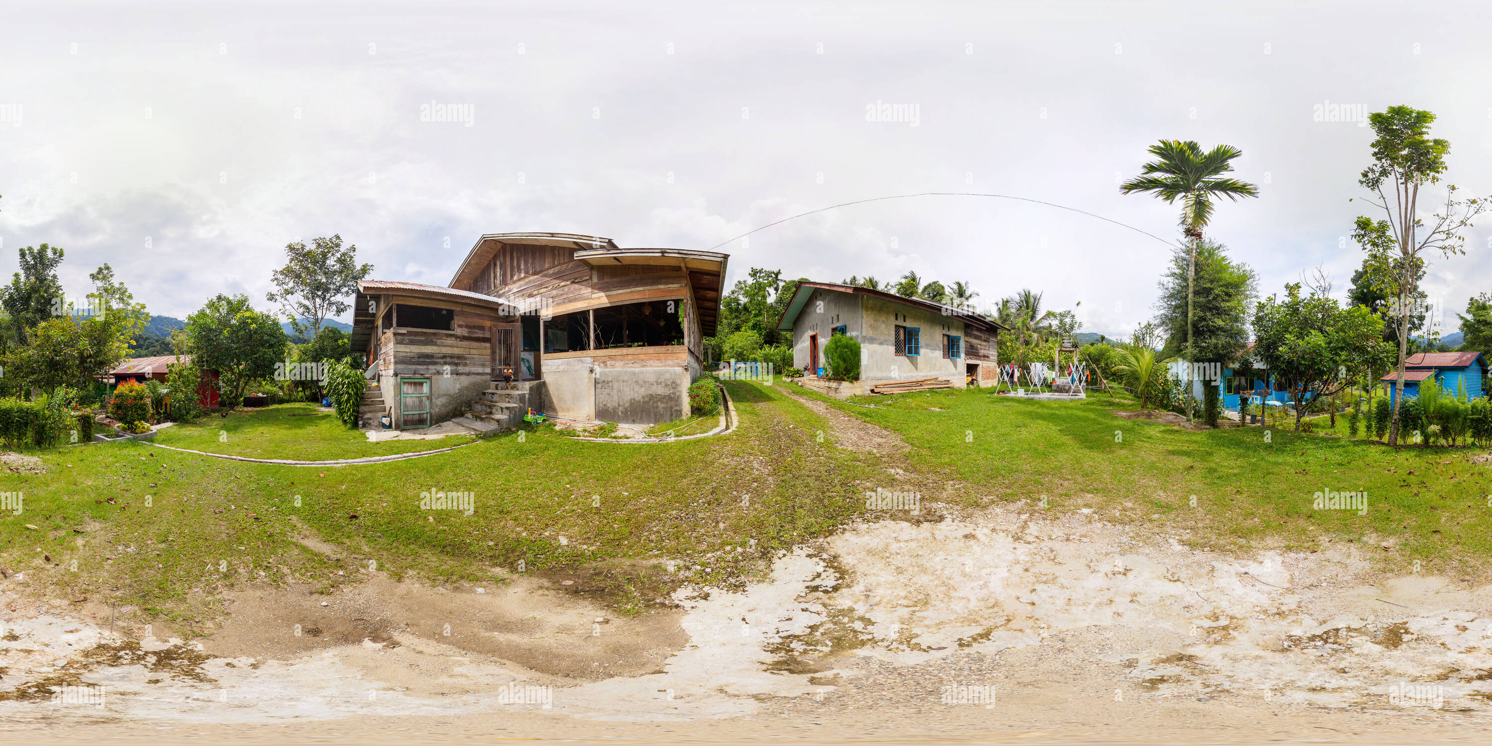 Vue panoramique à 360° de # 2 Ketambe, Sumatra du nord