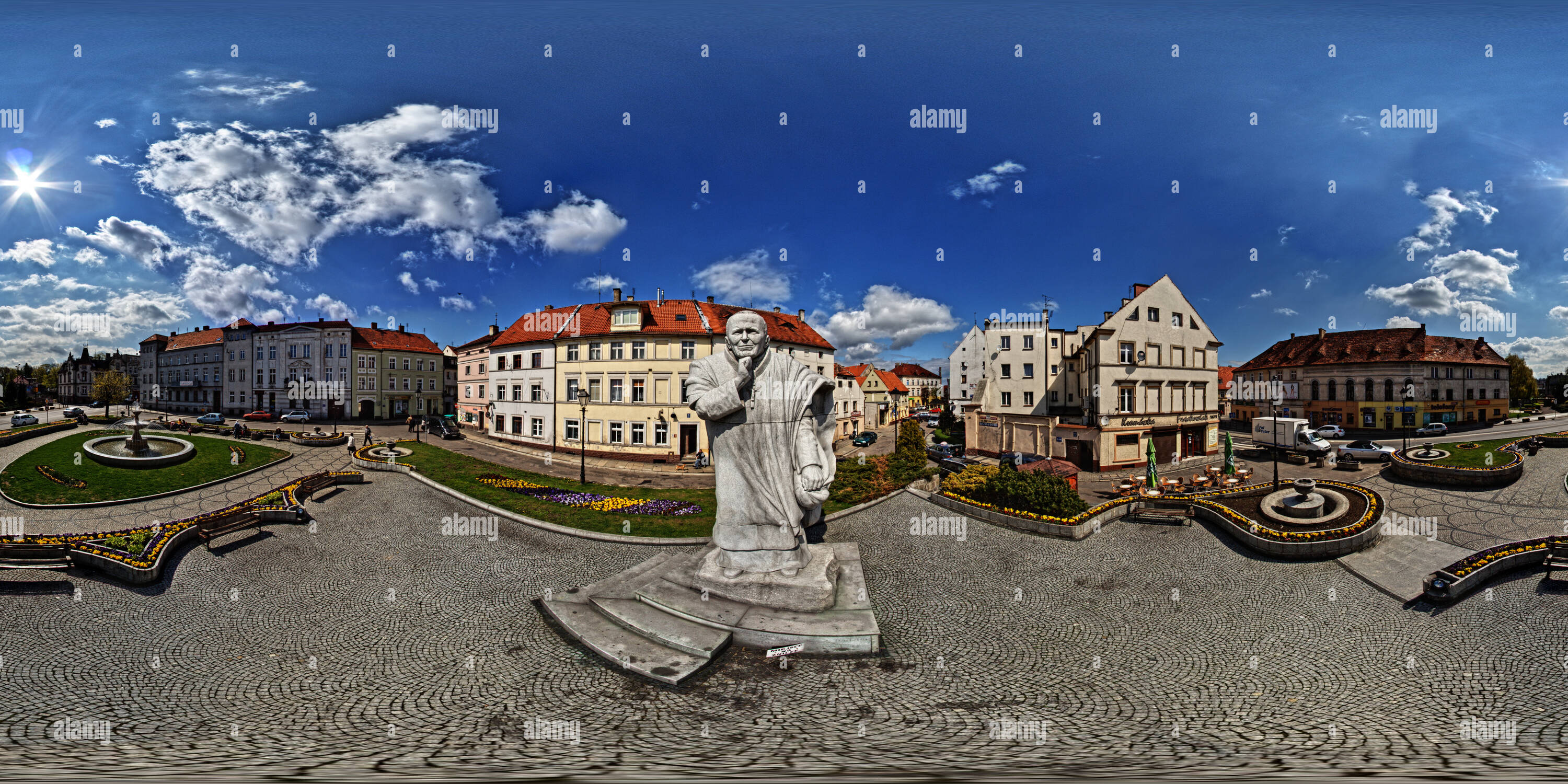 Vue panoramique à 360° de Plac Jana Pawła II