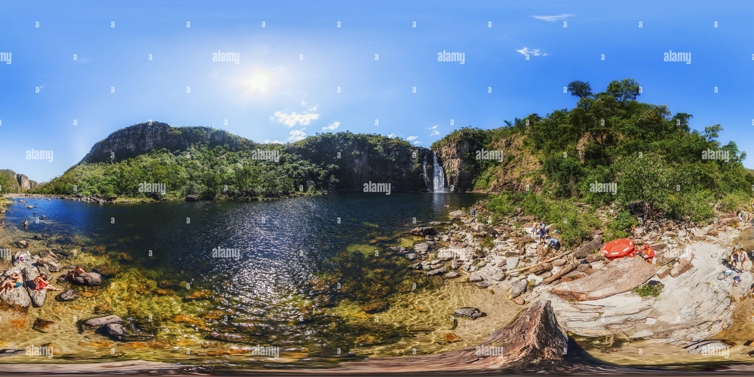 Vue panoramique à 360° de Black River Falls 2