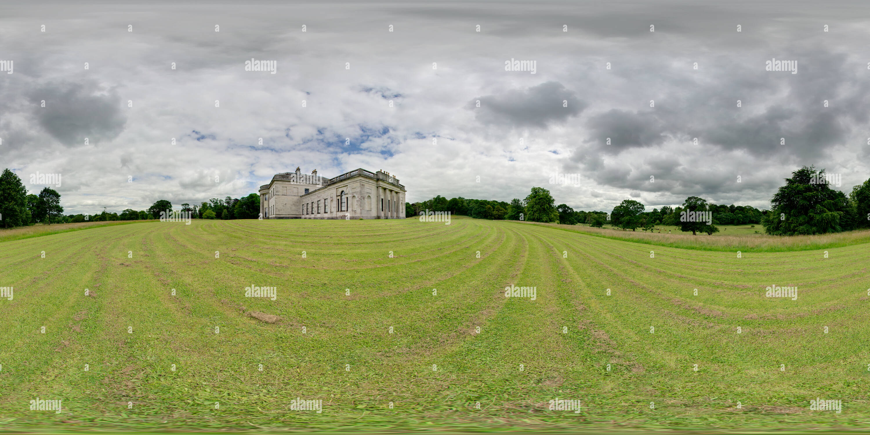 Vue panoramique à 360° de Castle Coole # 9 - Pelouse Arrière