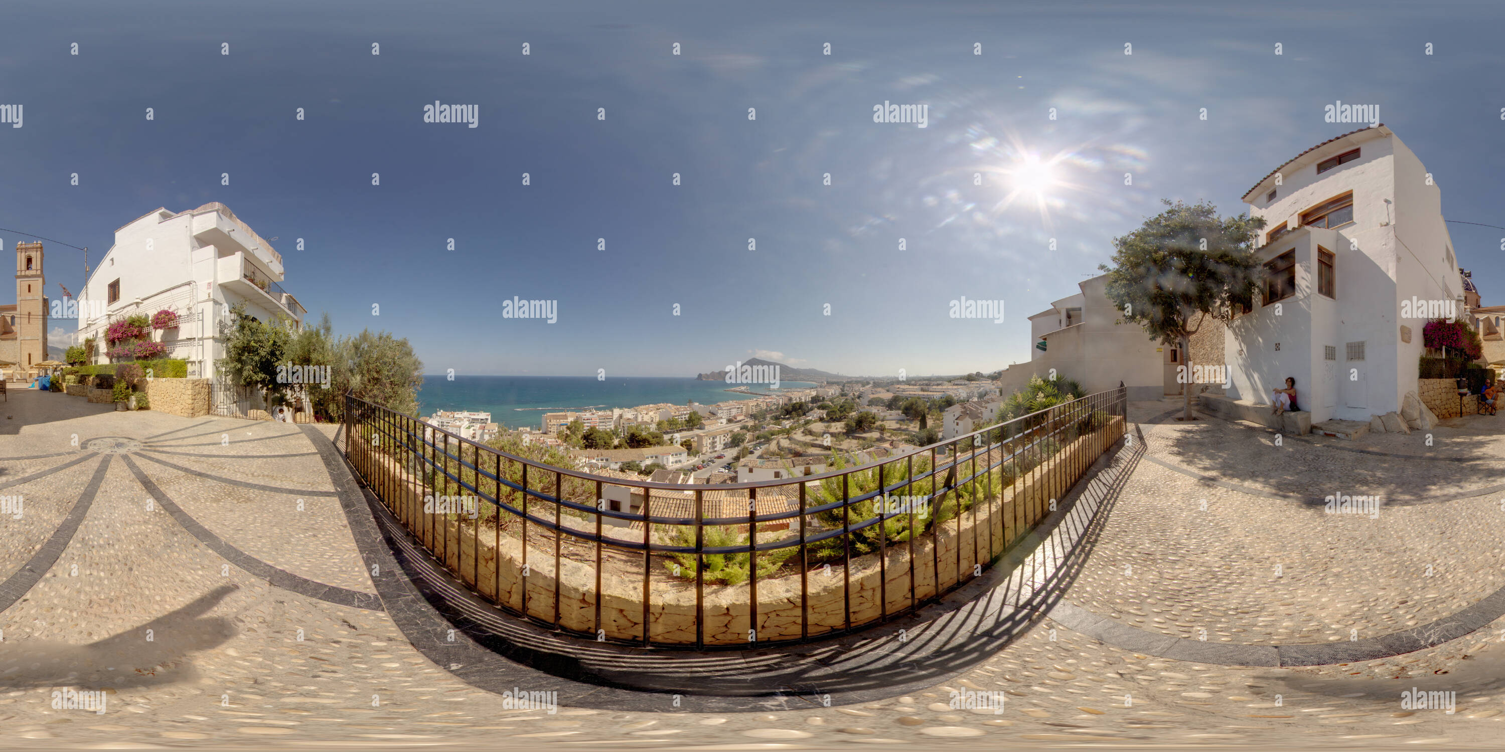 Vue panoramique à 360° de La vieille ville d'Altea