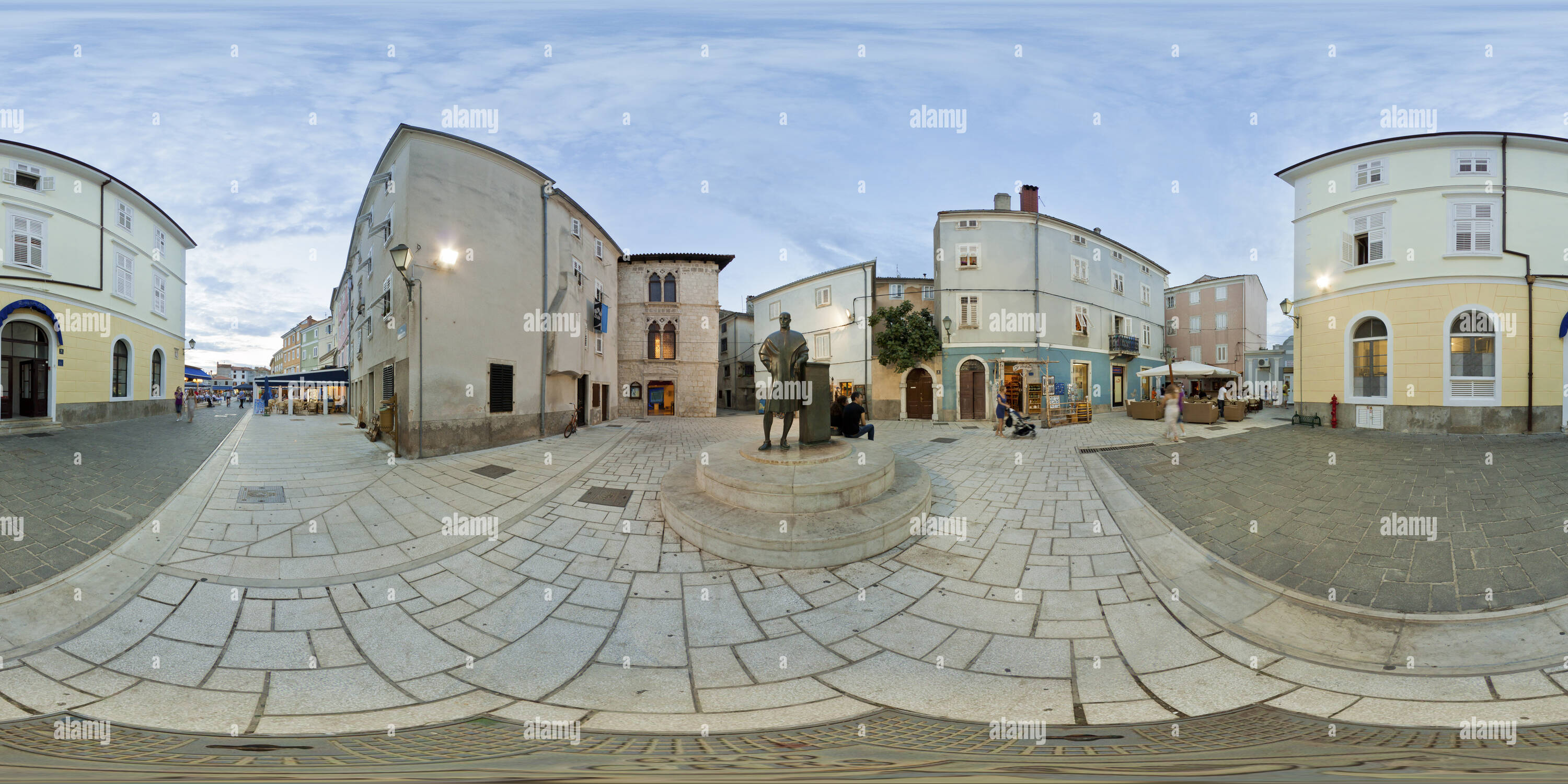 Vue panoramique à 360° de Trg Arsan à Cres