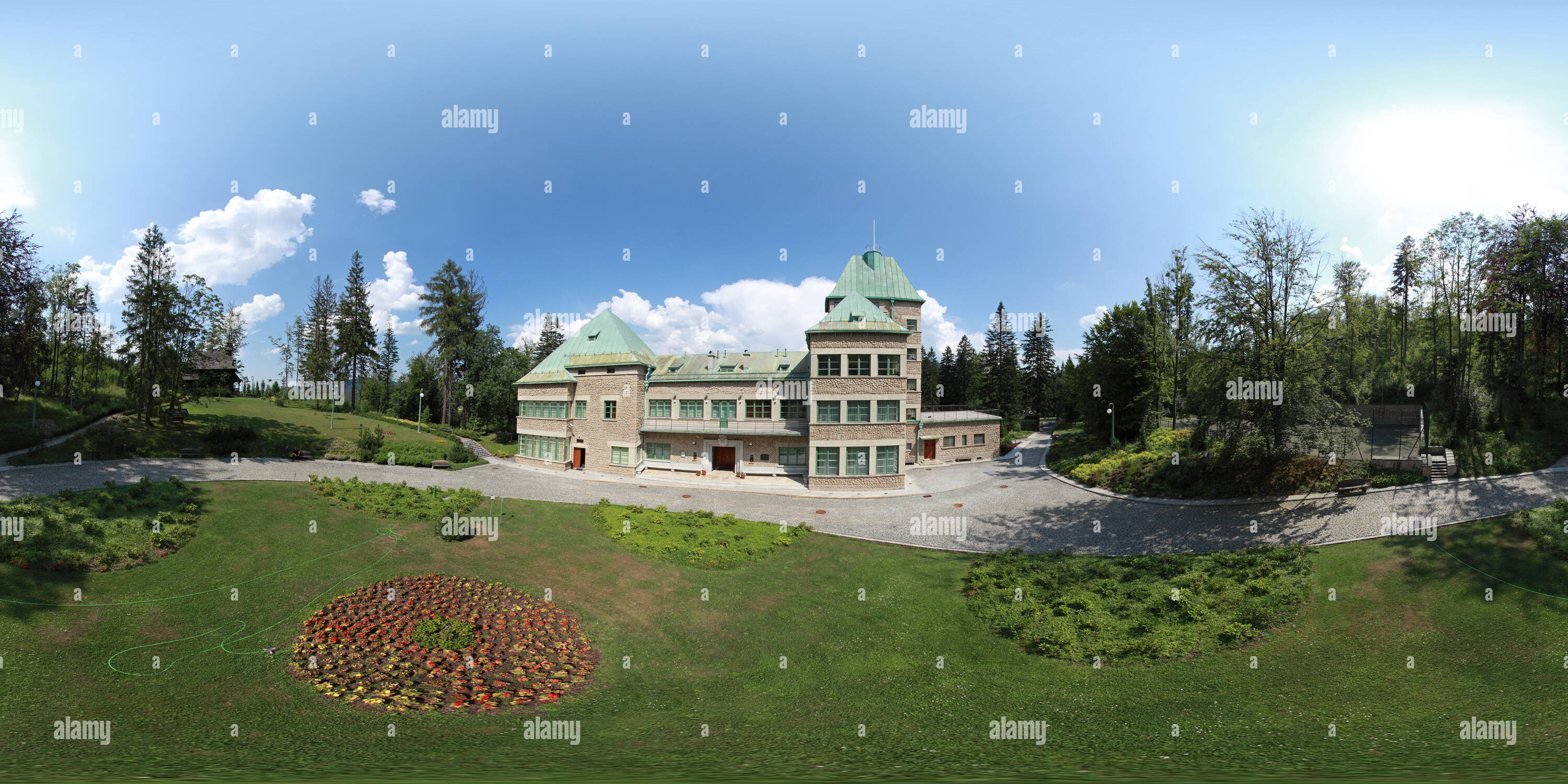 Vue panoramique à 360° de Le Rezydencja Prezydenta RP Zamek w Wiśle