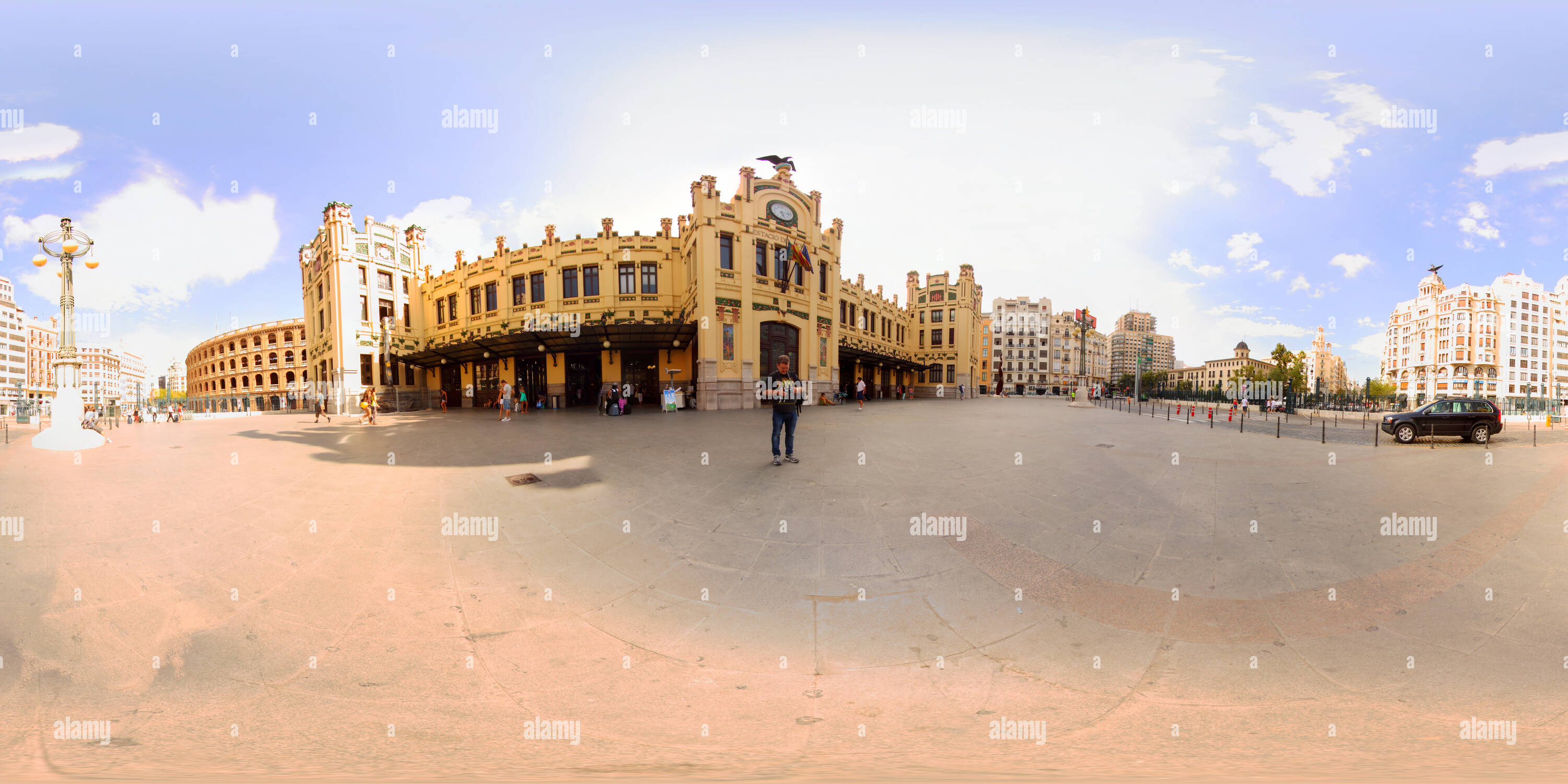 Vue panoramique à 360° de La gare de Valence - Estacion del Norte